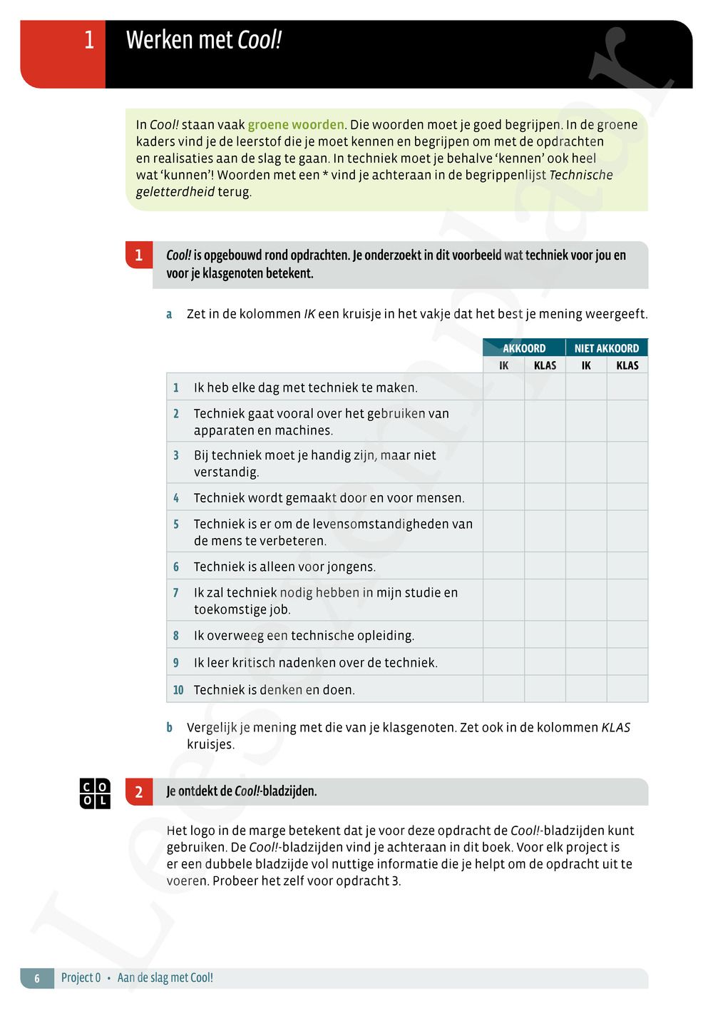 Preview: Cool! 1 Leerwerkboek (editie 2024) (incl. Infokatern Techniek en Pelckmans Portaal)