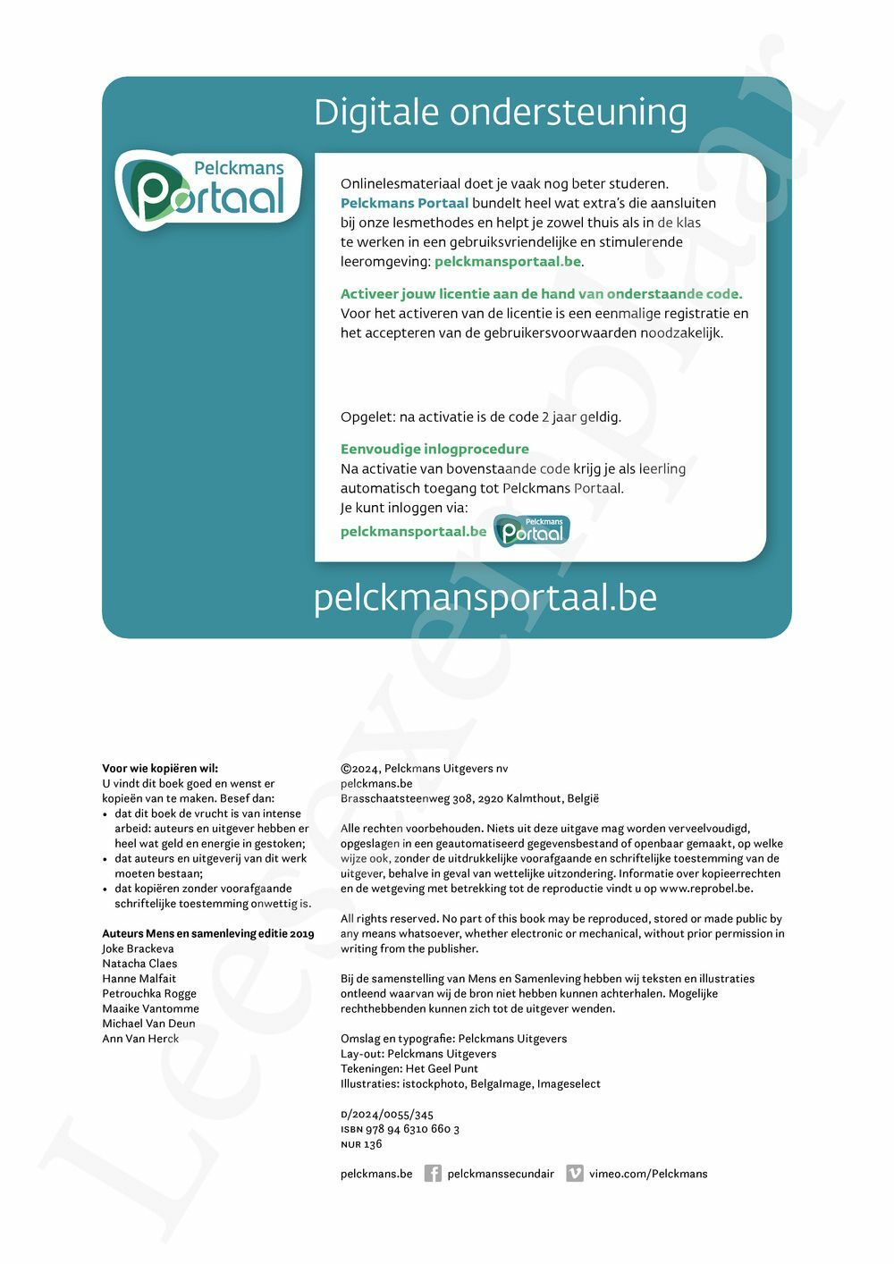 Preview: Mens en samenleving Leerwerkboek (incl. Pelckmans Portaal)