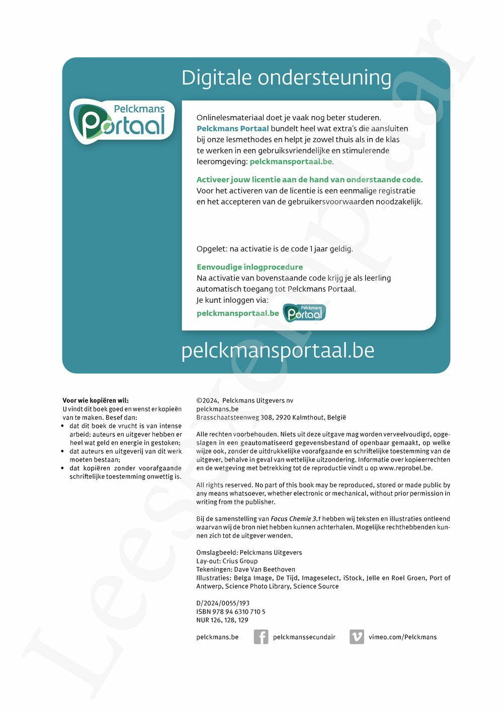 Preview: Focus Chemie 3.1 Leerwerkboek (editie 2024) (incl. Pelckmans Portaal)