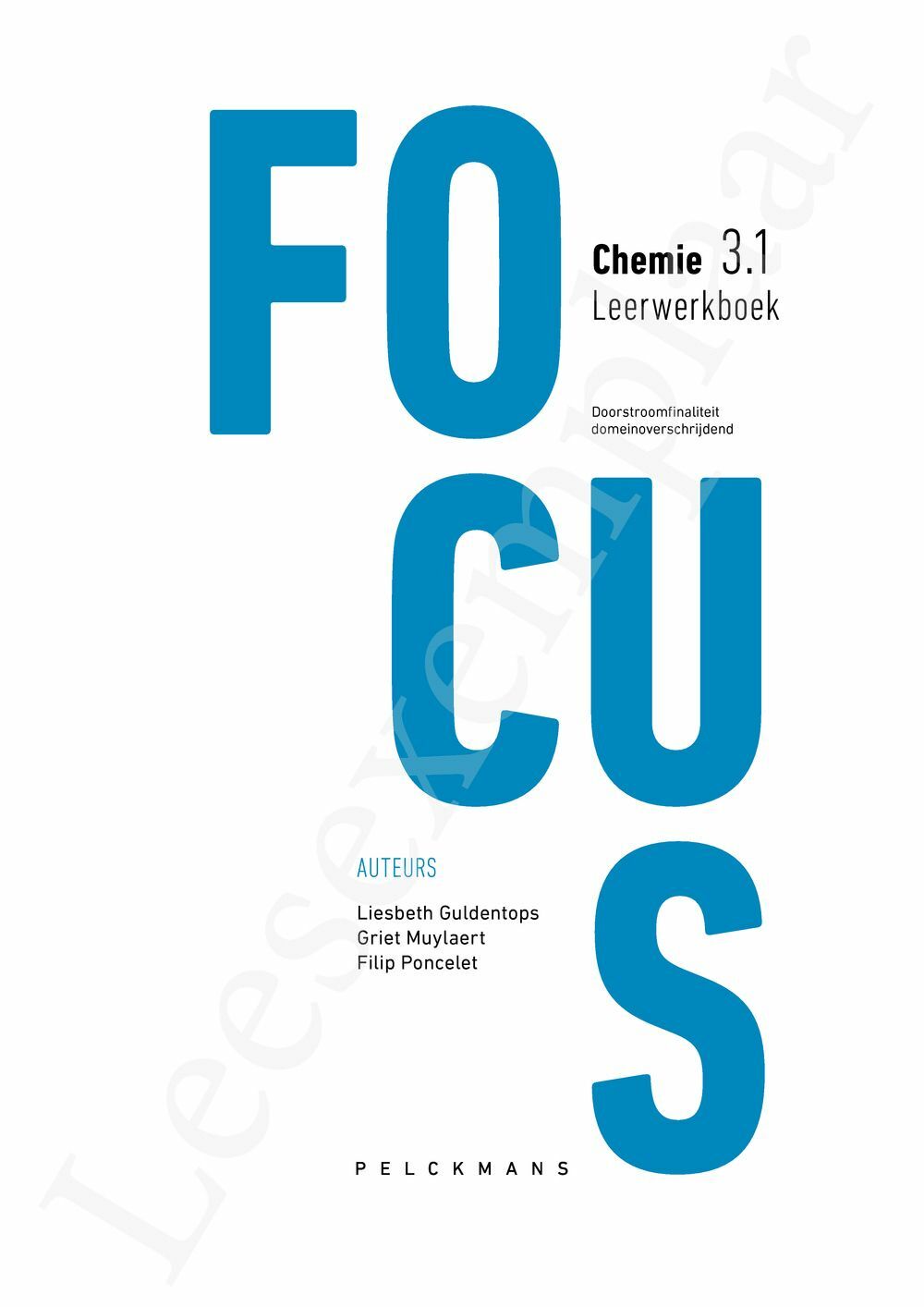 Preview: Focus Chemie 3.1 Leerwerkboek (editie 2024) (incl. Pelckmans Portaal)