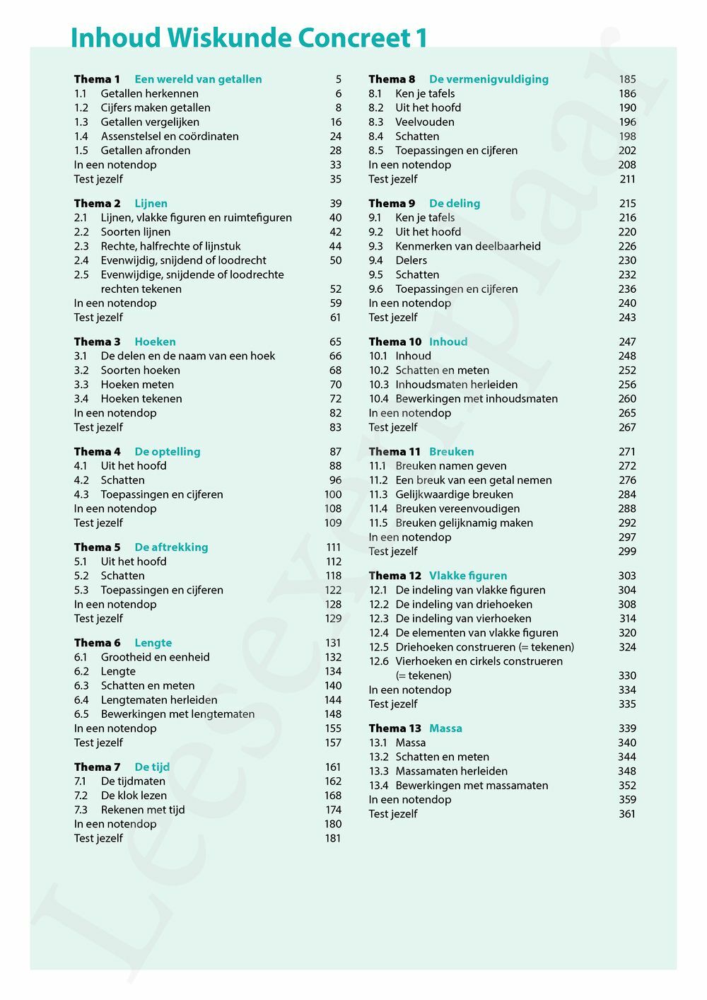 Preview: Wiskunde Concreet 1 Leerwerkboek (editie 2024) (incl. Pelckmans Portaal)