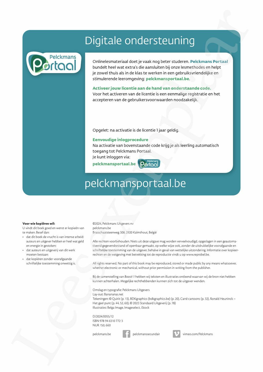Preview: Boost! 1 Leerwerkboek (incl. Pelckmans Portaal)