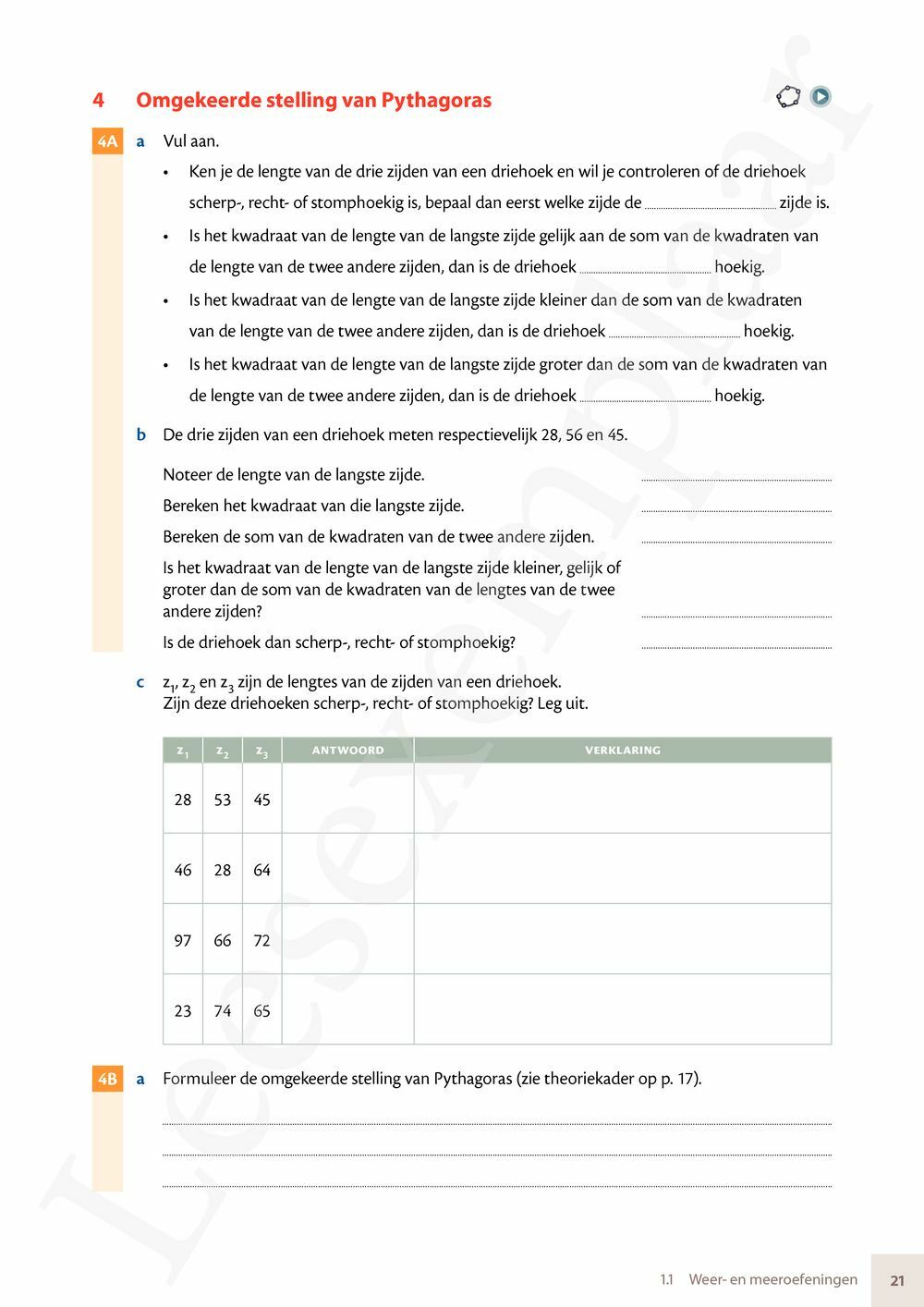 Preview: Matrix Wiskunde 3.3 Leerwerkboek B Meetkunde – Statistiek (incl. Pelckmans Portaal)