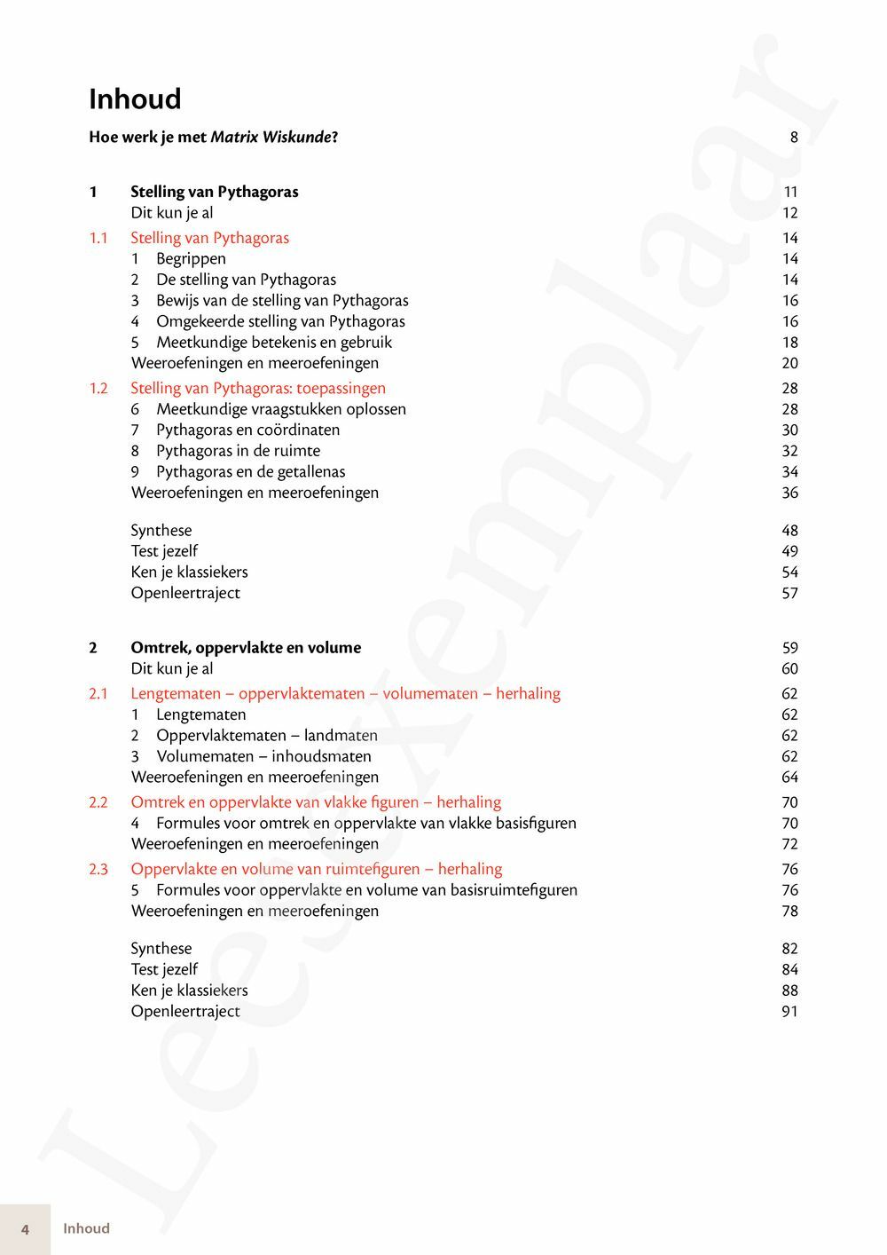 Preview: Matrix Wiskunde 3.3 Leerwerkboek B Meetkunde – Statistiek (incl. Pelckmans Portaal)