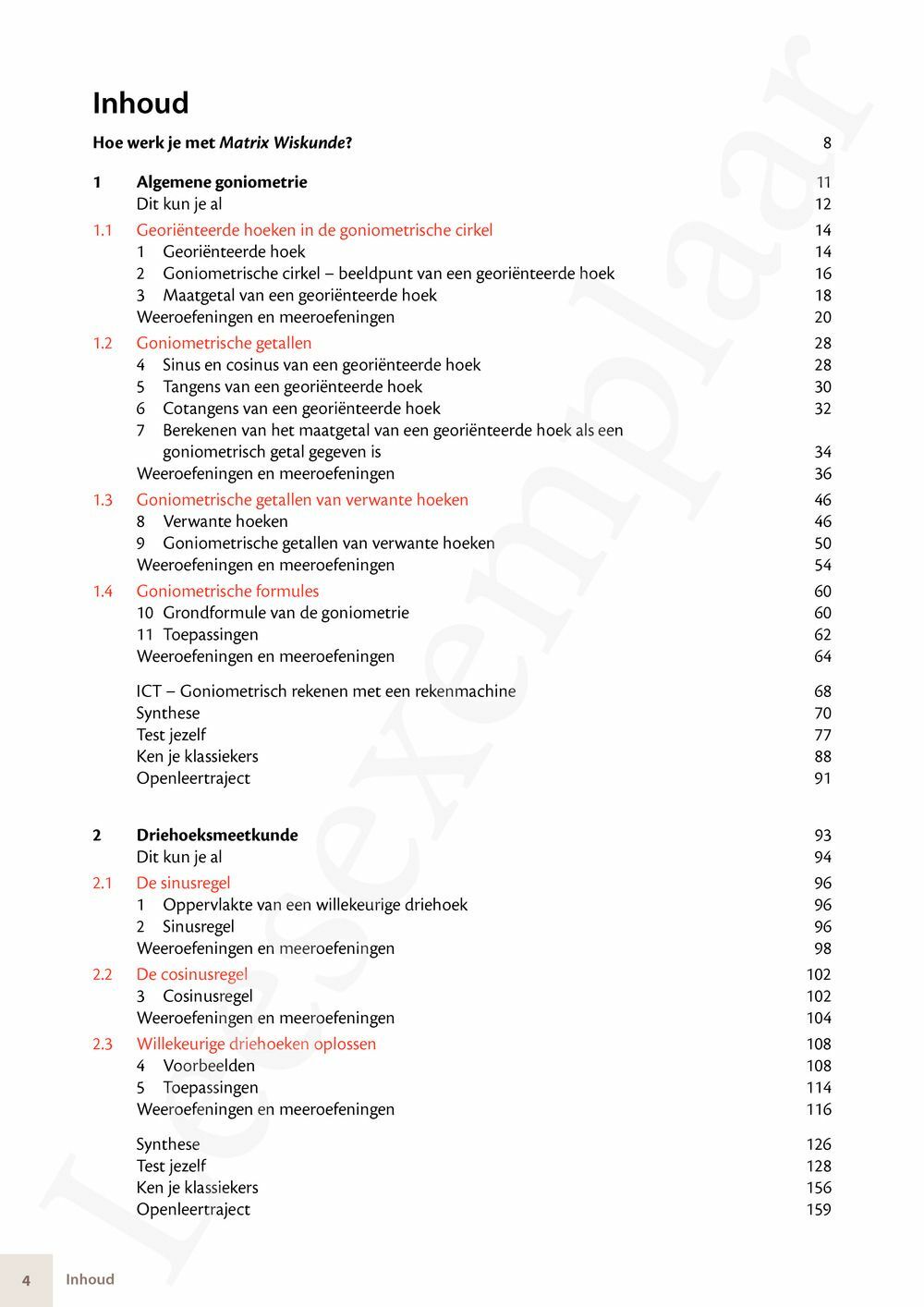 Preview: Matrix Wiskunde 4.5 Leerwerkboek B Meetkunde – Statistiek (incl. Pelckmans Portaal)