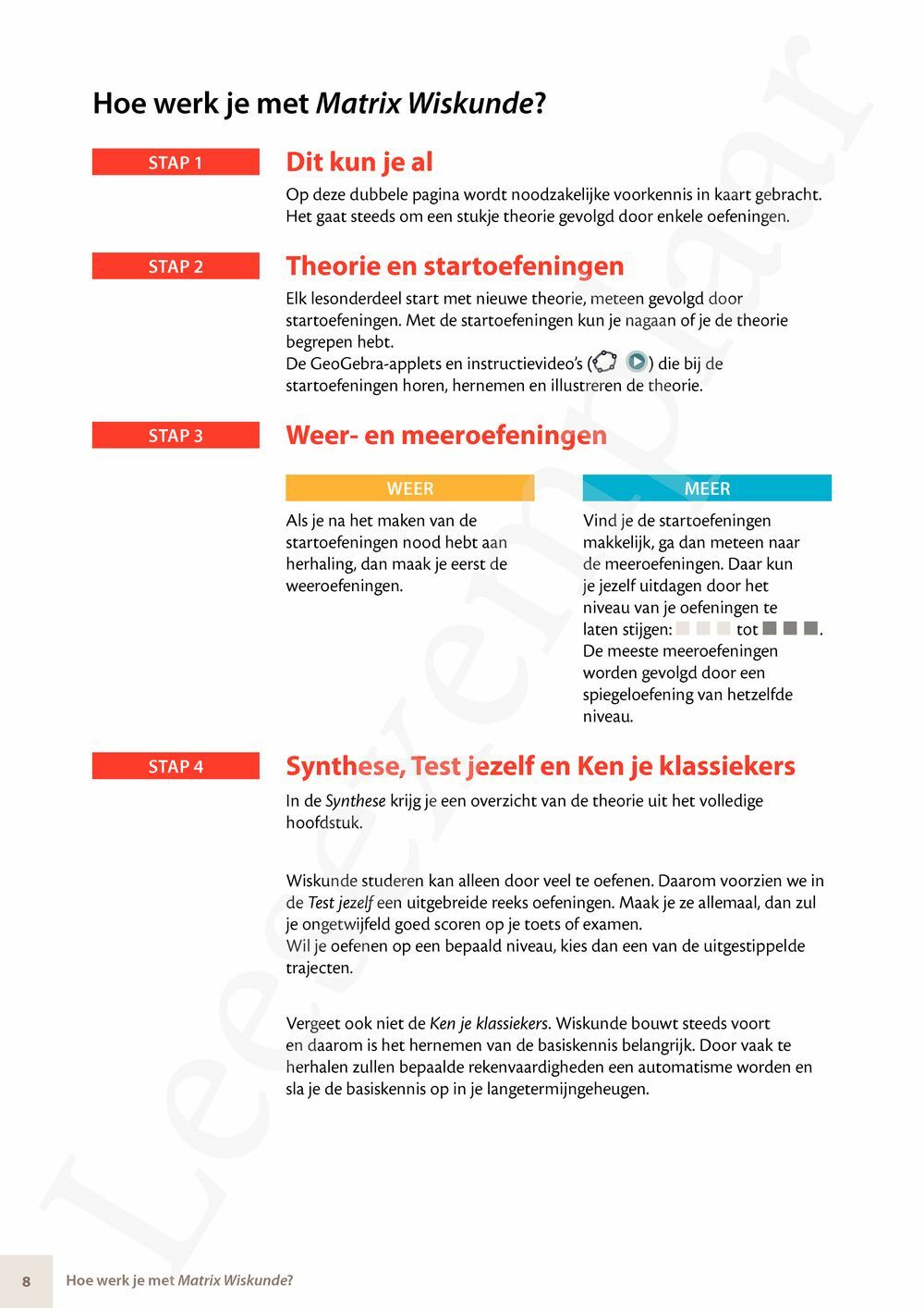 Preview: Matrix Wiskunde 4.5 Leerwerkboek B Meetkunde – Statistiek (editie 2024) (incl. Pelckmans Portaal)