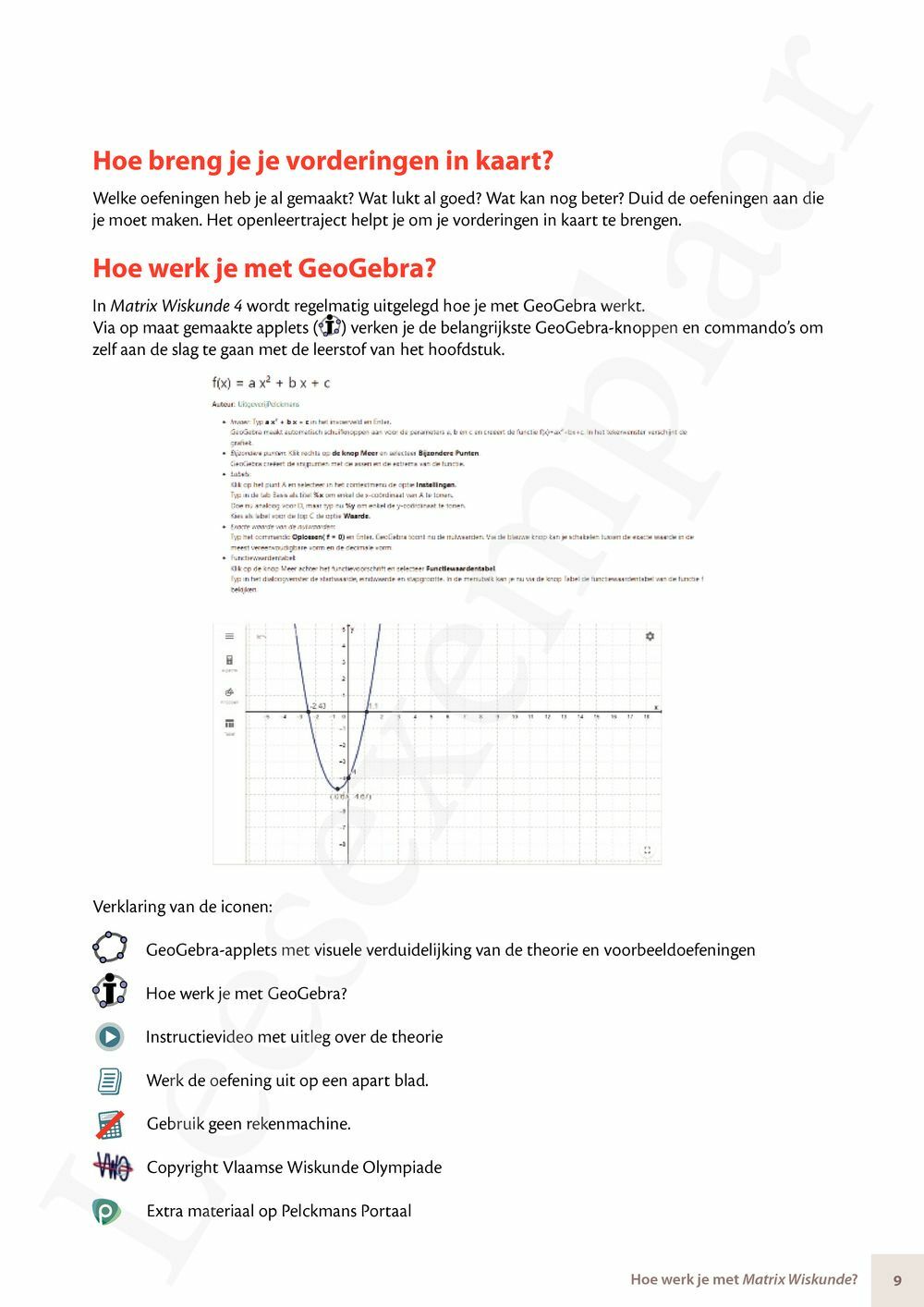 Preview: Matrix Wiskunde 4.5 Leerwerkboek B Meetkunde – Statistiek (incl. Pelckmans Portaal)
