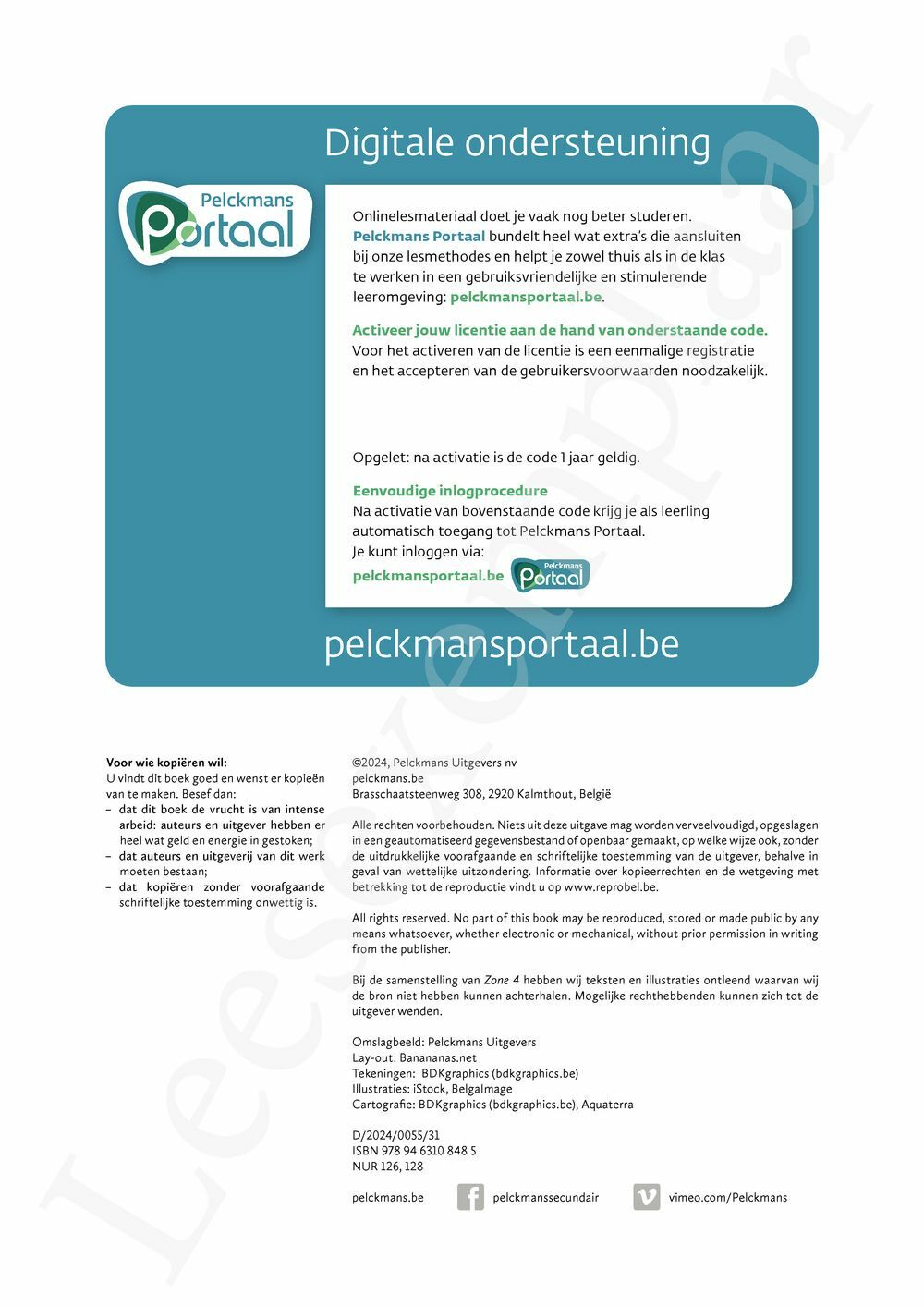 Preview: Zone 4 Leerwerkboek (incl. Pelckmans Portaal)