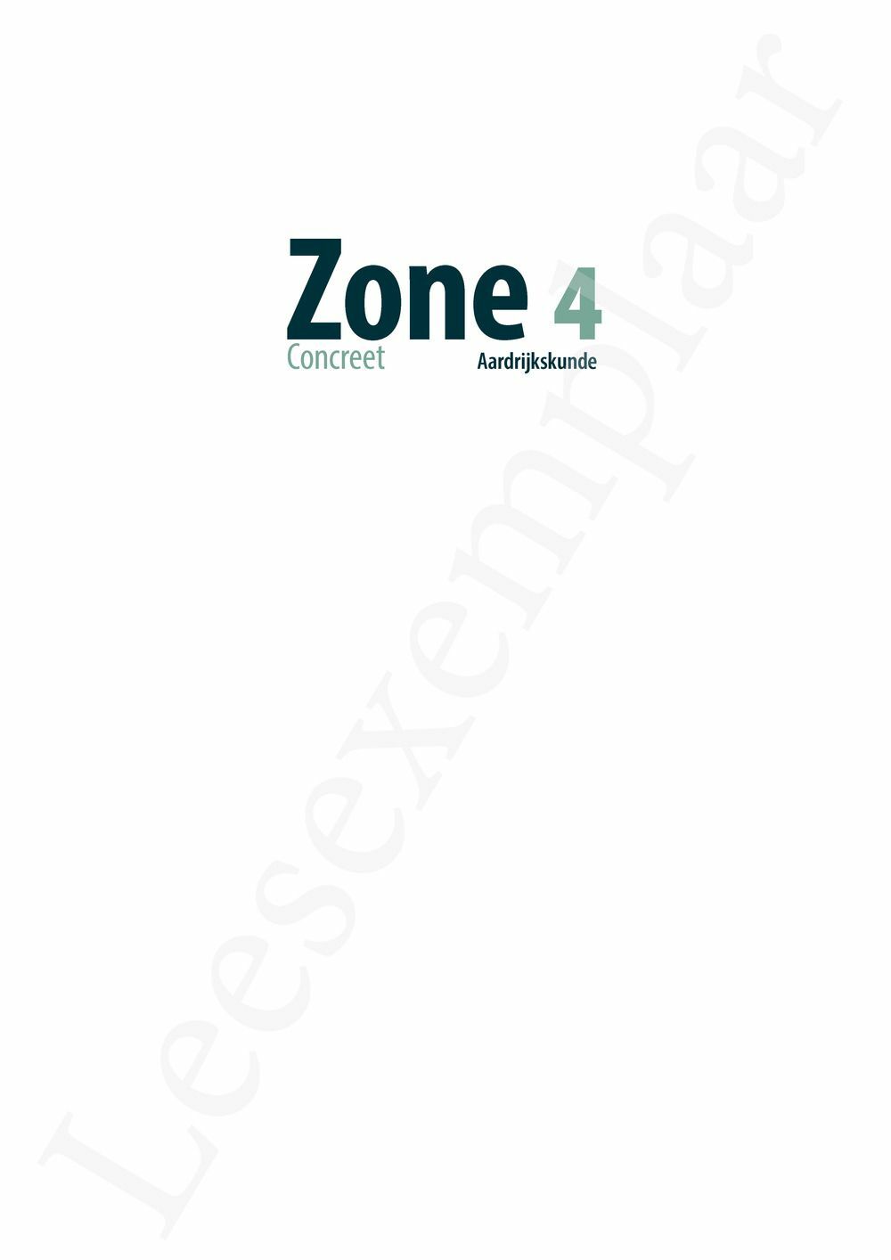 Preview: Zone Concreet 4 Leerwerkboek (incl. Pelckmans Portaal)