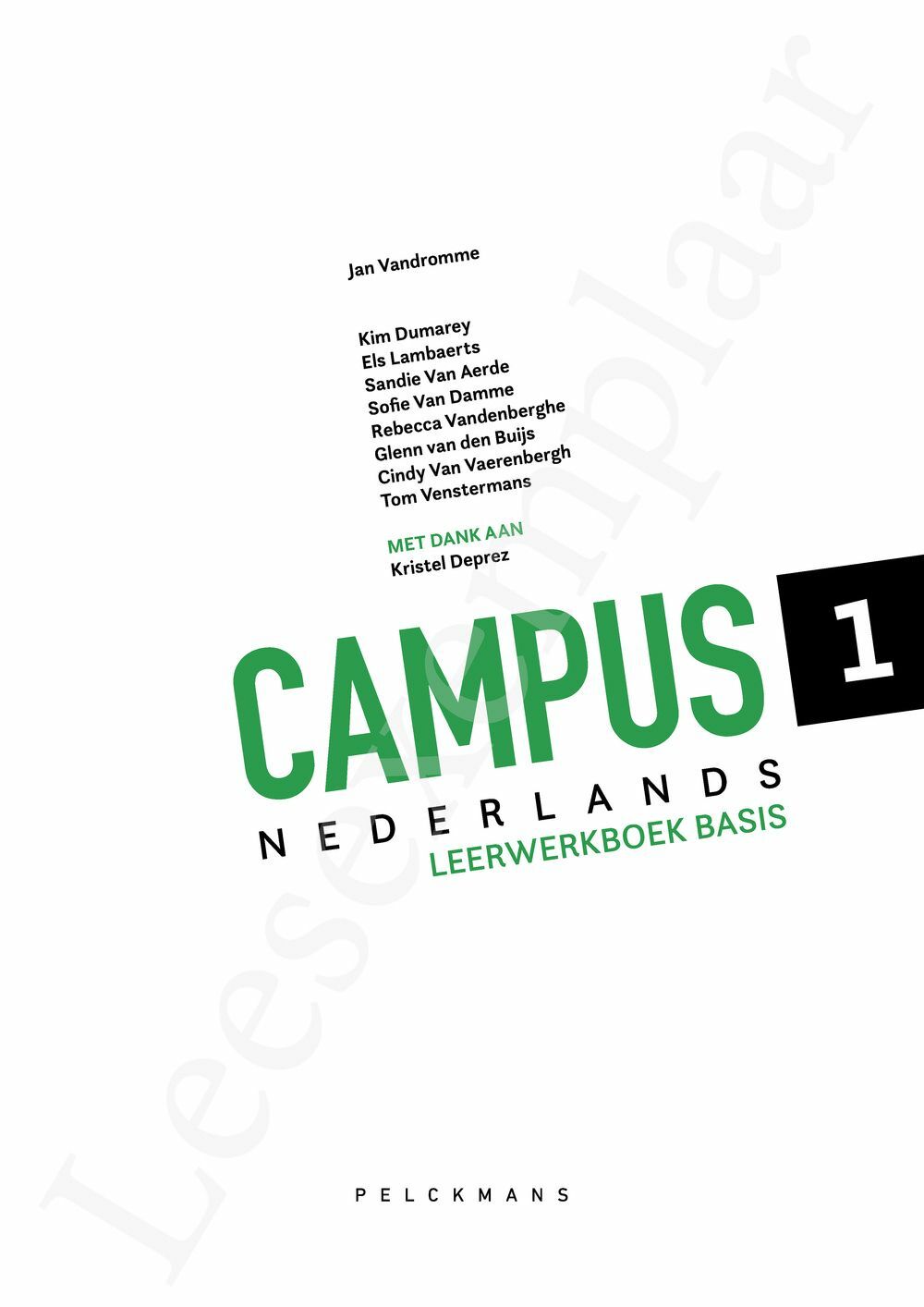 Preview: Campus Nederlands 1 Leerwerkboek Basis (incl. Pelckmans Portaal)