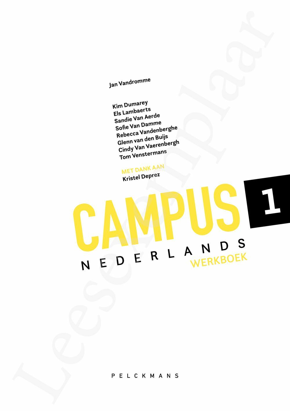Preview: Campus Nederlands 1 Werkboek (incl. Pelckmans Portaal)