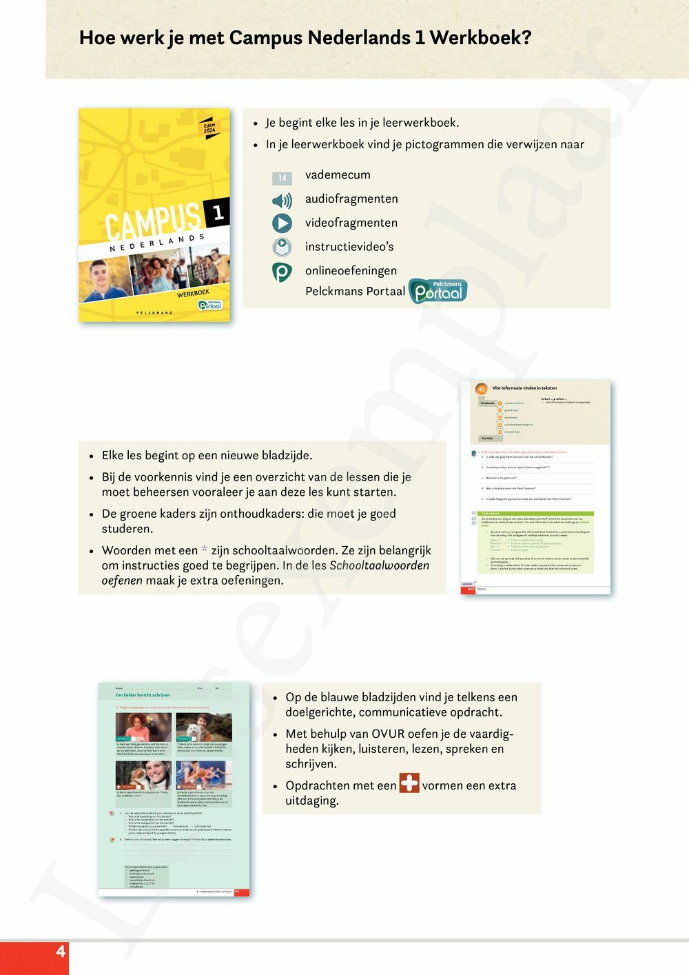 Preview: Campus Nederlands 1 Werkboek (incl. Pelckmans Portaal)