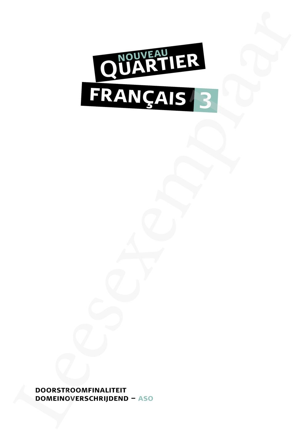 Preview: Nouveau Quartier français 3 Livre de l'élève (incl. Le mag', Pelckmans Portaal)
