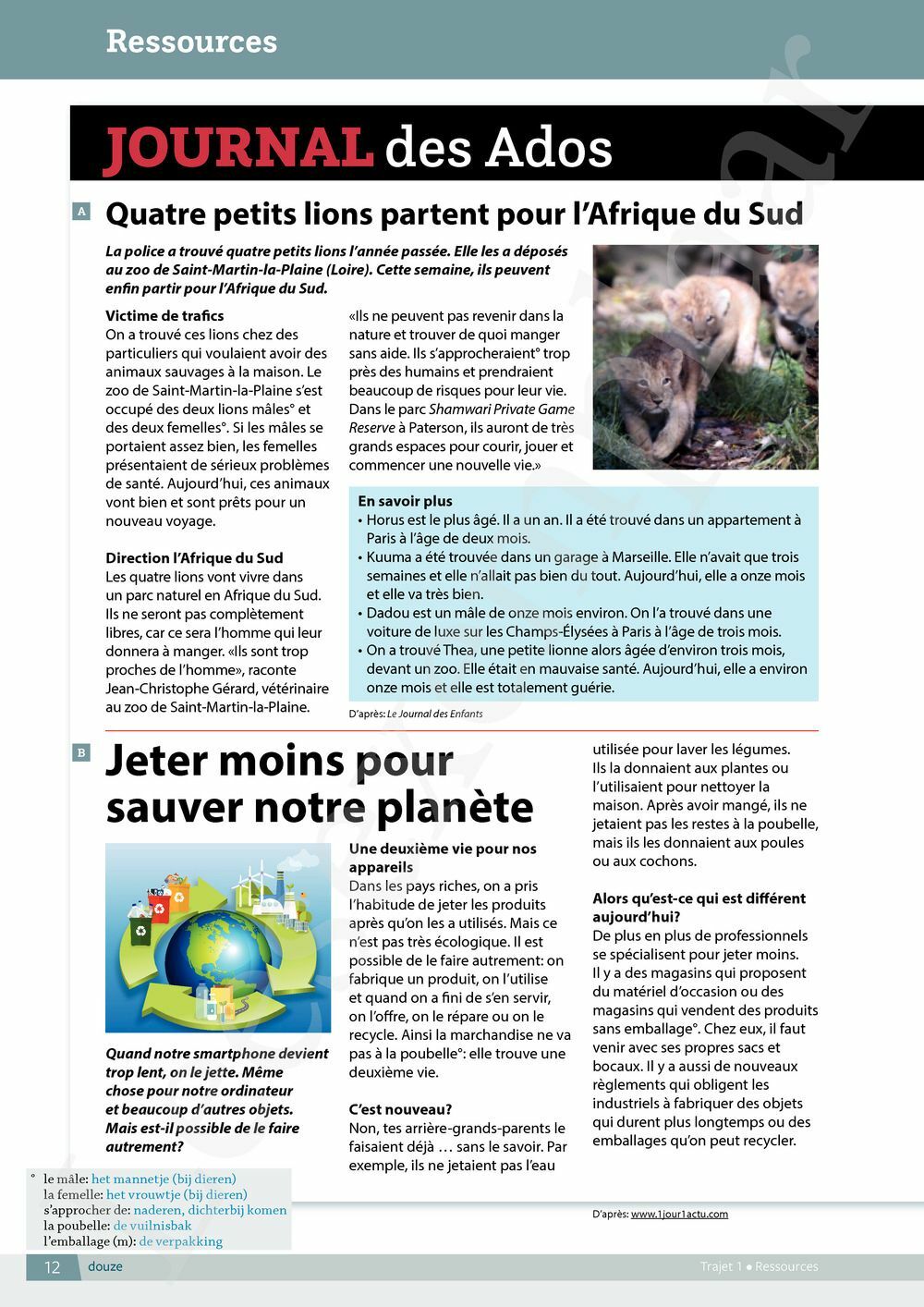 Preview: Nouveau Quartier français 3 Livre de l'élève (editie 2024) (incl. Le mag', Pelckmans Portaal)