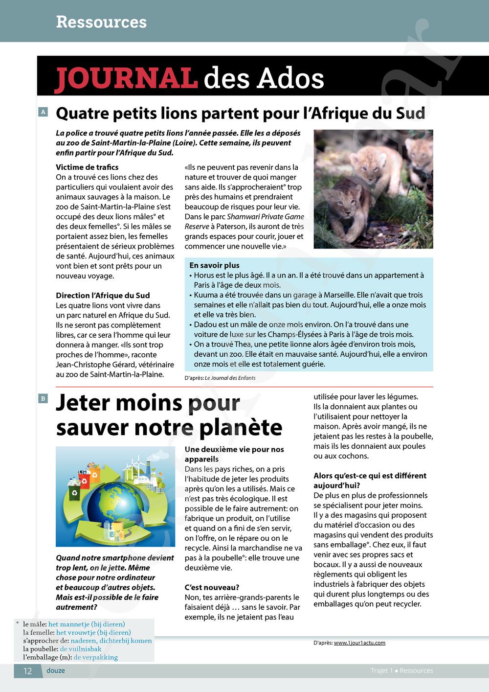 Preview: Nouveau Quartier français 3 Livre de l'élève (incl. Le mag', Pelckmans Portaal)