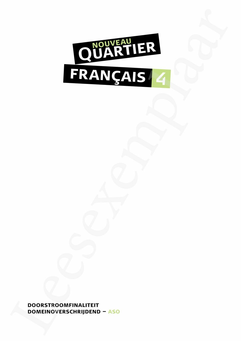 Preview: Nouveau Quartier français 4 Livre de l'élève (incl. Le mag' en Pelckmans Portaal)