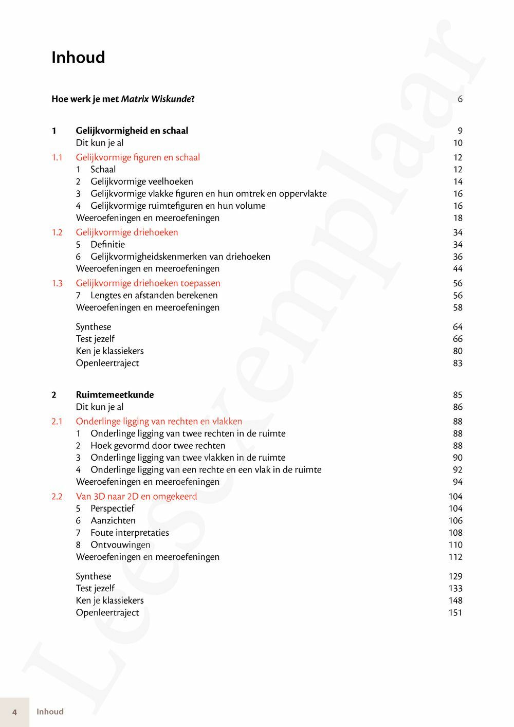 Preview: Matrix Wiskunde 4.3 Leerwerkboek B Meetkunde – Statistiek (editie 2024) (incl. Pelckmans Portaal)