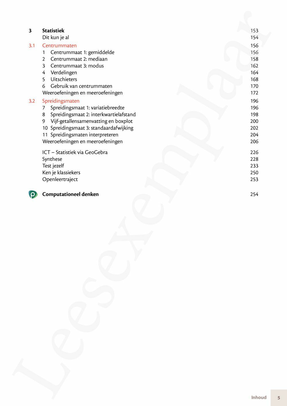 Preview: Matrix Wiskunde 4.3 Leerwerkboek B Meetkunde – Statistiek (editie 2024) (incl. Pelckmans Portaal)