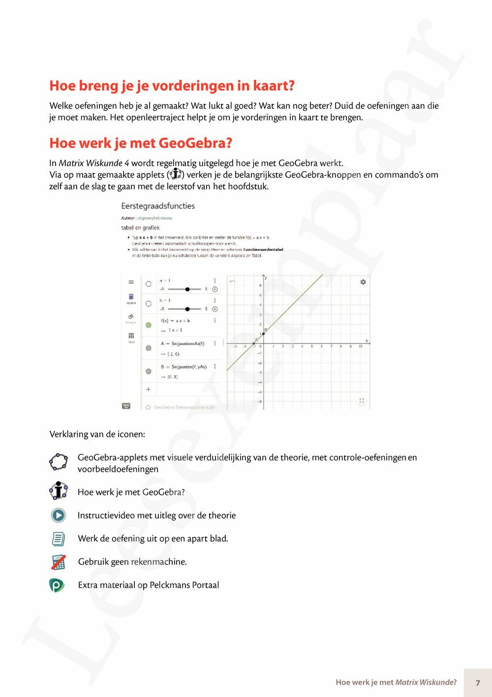 Preview: Matrix Wiskunde 4.3 Leerwerkboek B Meetkunde – Statistiek (editie 2024) (incl. Pelckmans Portaal)