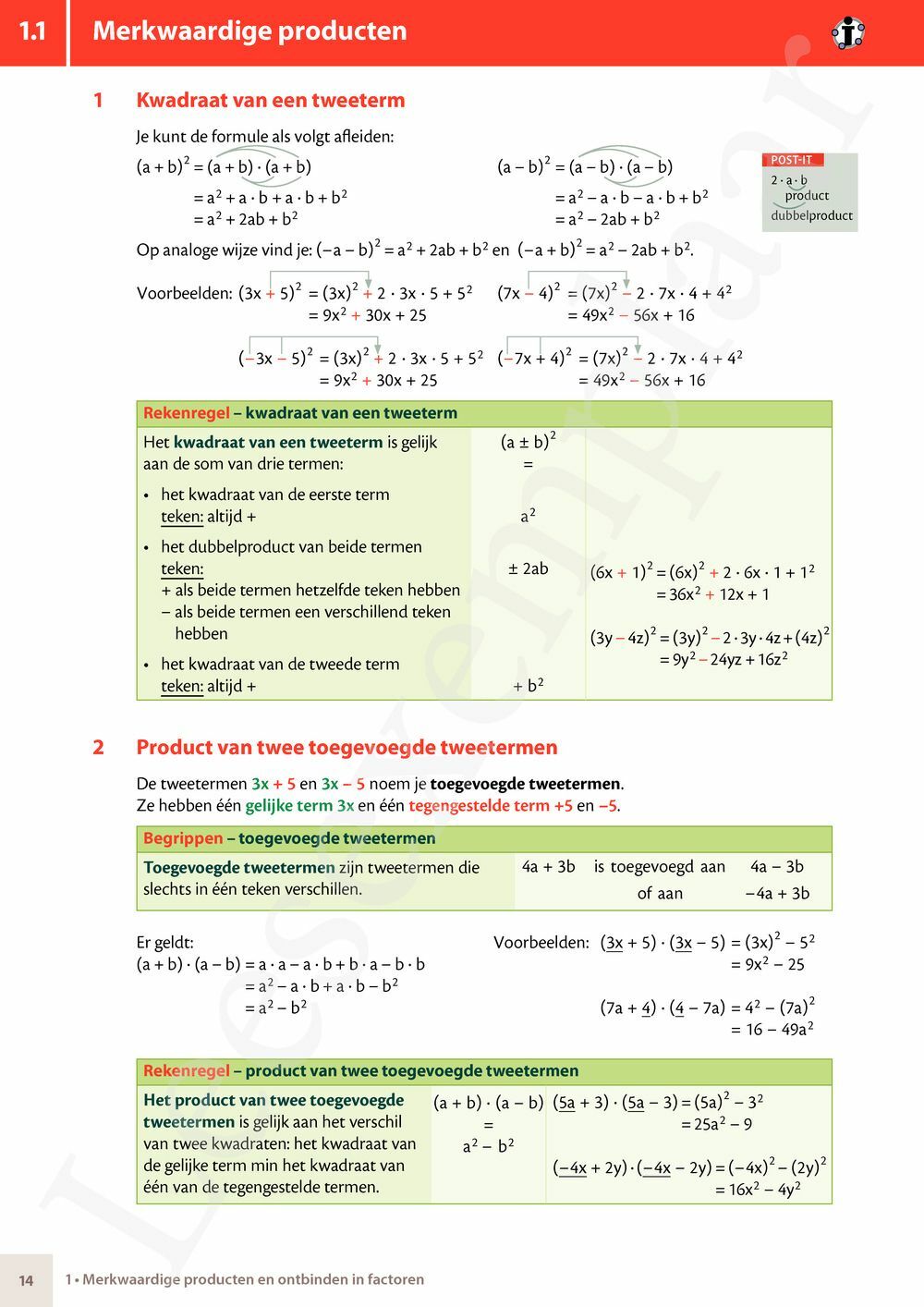 Preview: Matrix Wiskunde 4.4 Leerwerkboek A Functies – Stelsels – Telproblemen (editie 2024) (incl. Pelckmans Portaal)