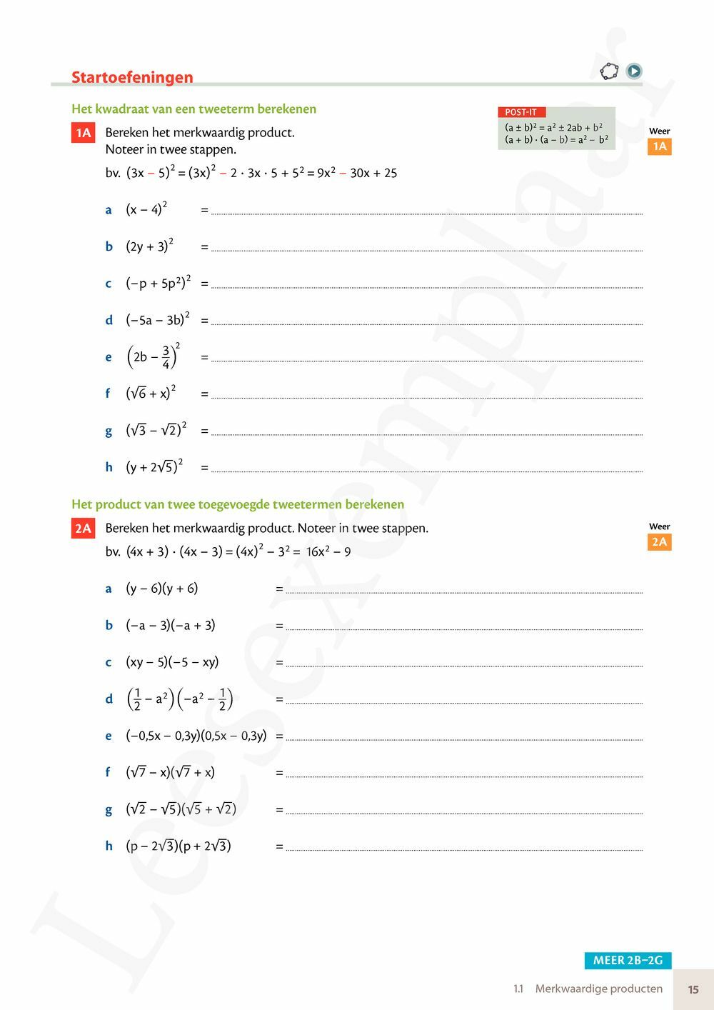 Preview: Matrix Wiskunde 4.4 Leerwerkboek A Functies – Stelsels – Telproblemen (editie 2024) (incl. Pelckmans Portaal)