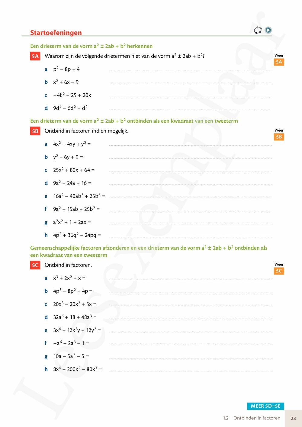 Preview: Matrix Wiskunde 4.4 Leerwerkboek A Functies – Stelsels – Telproblemen (editie 2024) (incl. Pelckmans Portaal)