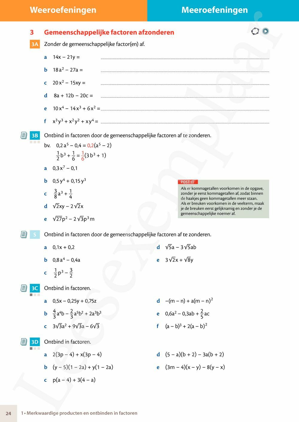 Preview: Matrix Wiskunde 4.4 Leerwerkboek A Functies – Stelsels – Telproblemen (editie 2024) (incl. Pelckmans Portaal)