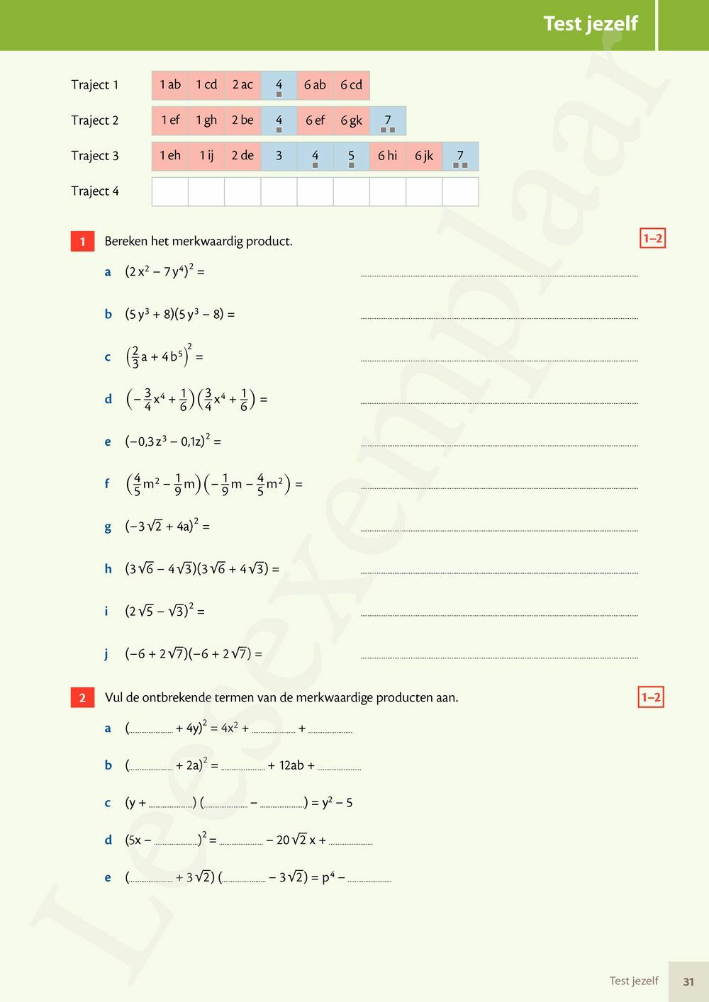 Preview: Matrix Wiskunde 4.4 Leerwerkboek A Functies – Stelsels – Telproblemen (editie 2024) (incl. Pelckmans Portaal)