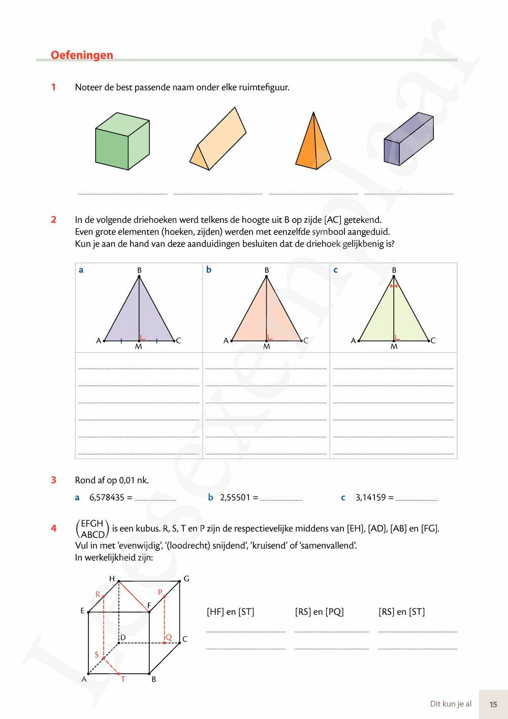 Preview: Matrix Wiskunde 3.5 Leerwerkboek B Meetkunde – Statistiek (incl. Pelckmans Portaal)