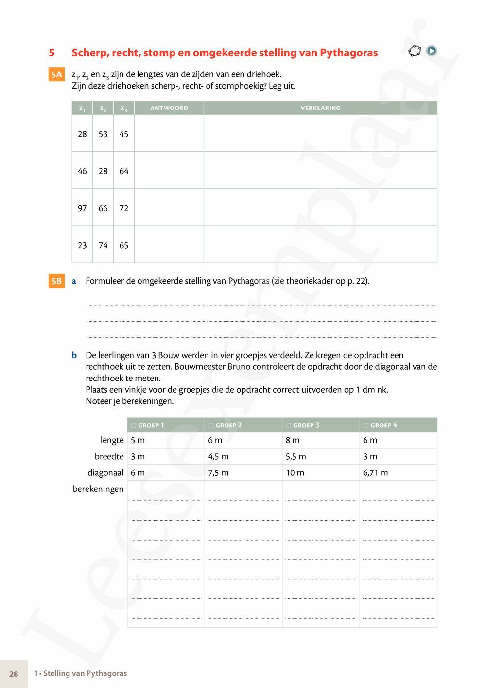 Preview: Matrix Wiskunde 3.5 Leerwerkboek B Meetkunde – Statistiek (incl. Pelckmans Portaal)