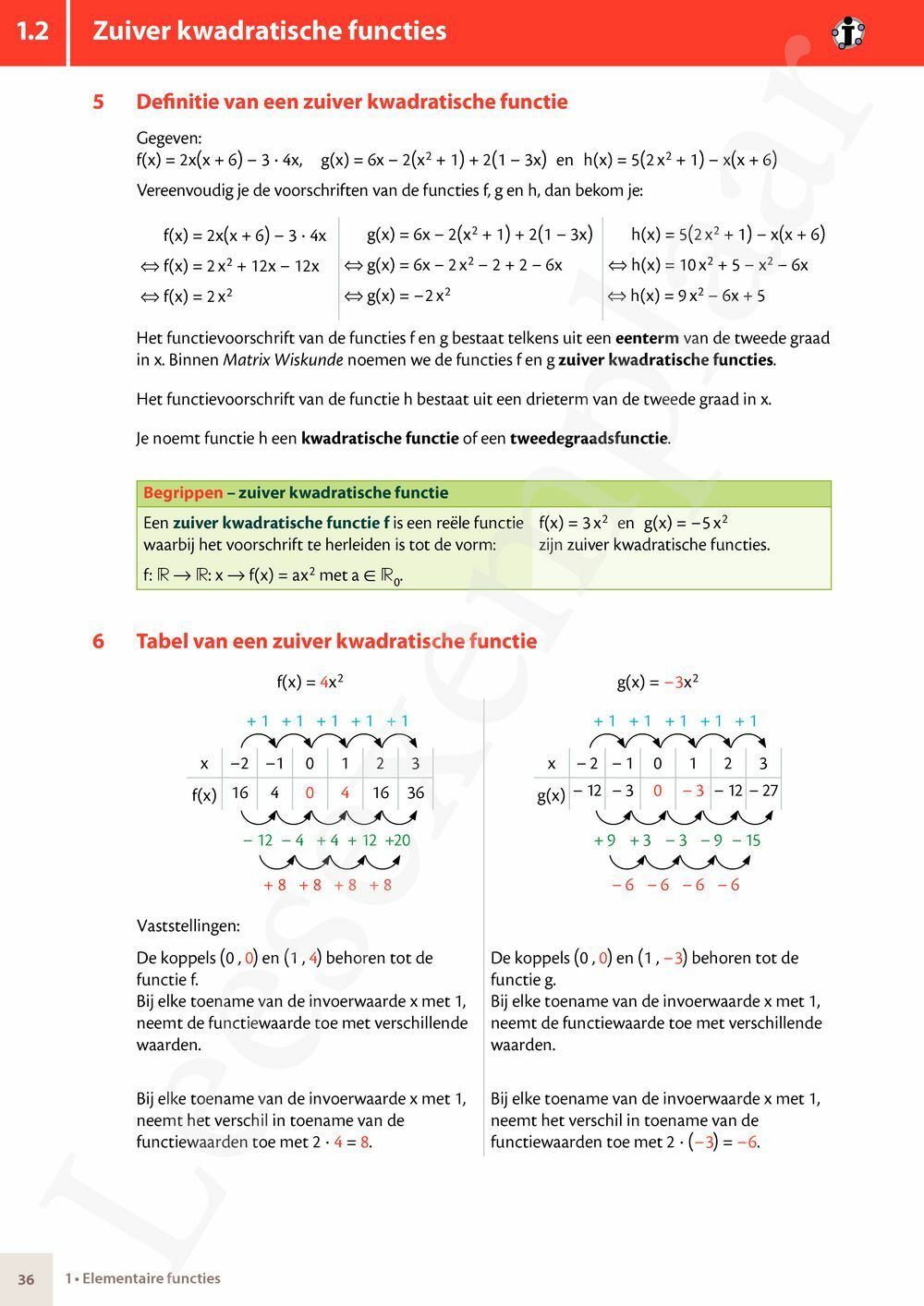 Preview: Matrix Wiskunde 4.5 Leerwerkboek A Functies – Telproblemen – Grafen (editie 2024) (incl. Pelckmans Portaal)