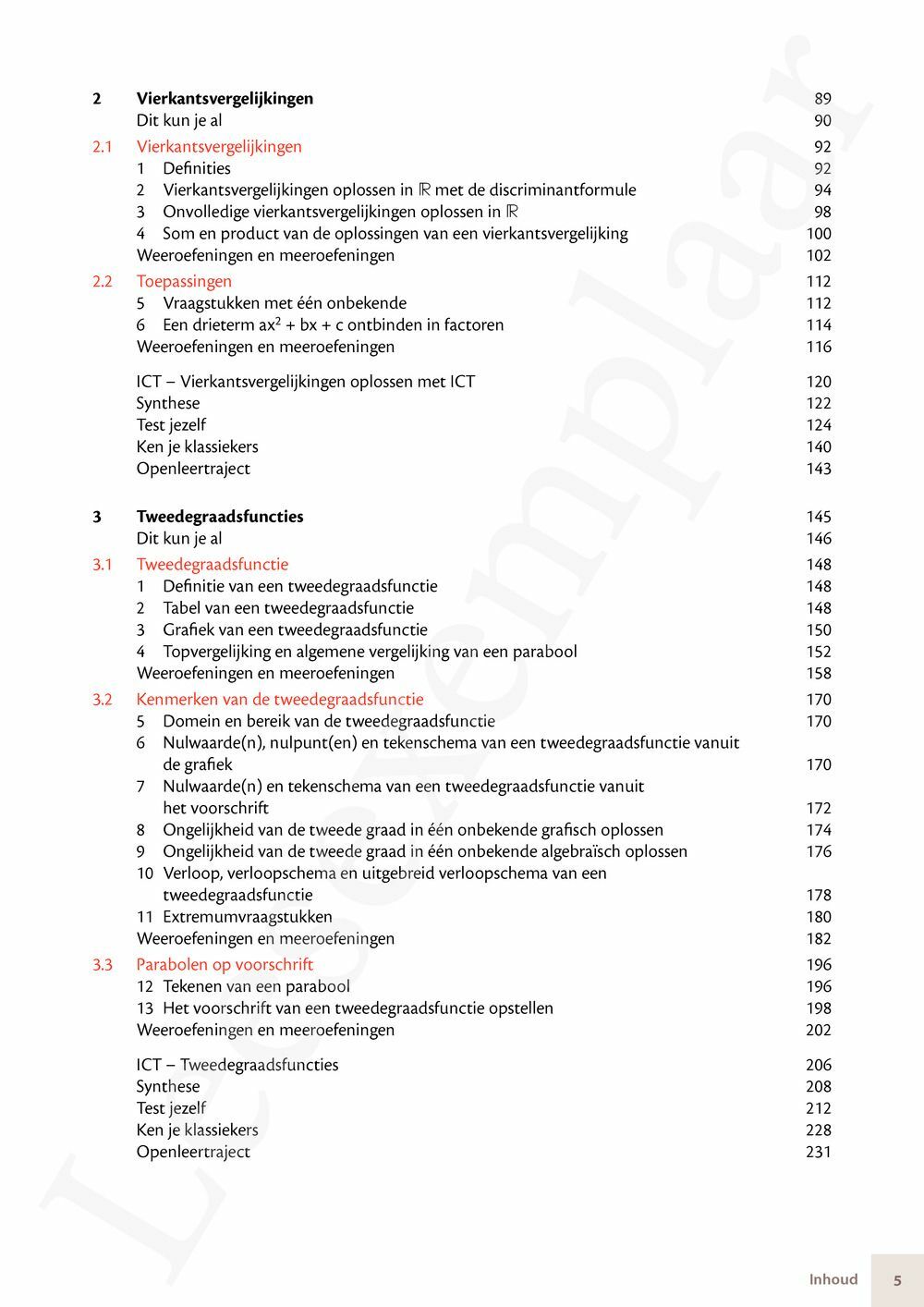 Preview: Matrix Wiskunde 4.5 Leerwerkboek A Functies – Telproblemen – Grafen (editie 2024) (incl. Pelckmans Portaal)