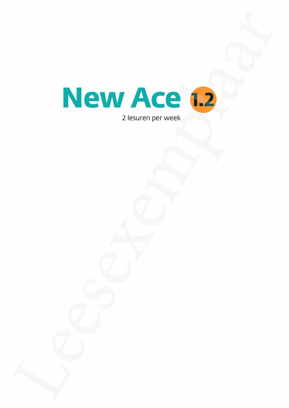 Preview: New Ace 1.2 Leerwerkboek (editie 2024) (incl. Pelckmans Portaal)
