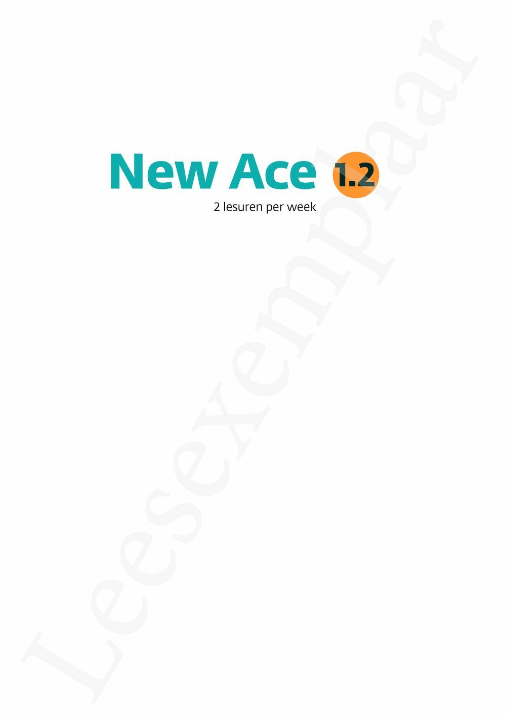 Preview: New Ace 1.2 Leerwerkboek (incl. Pelckmans Portaal)