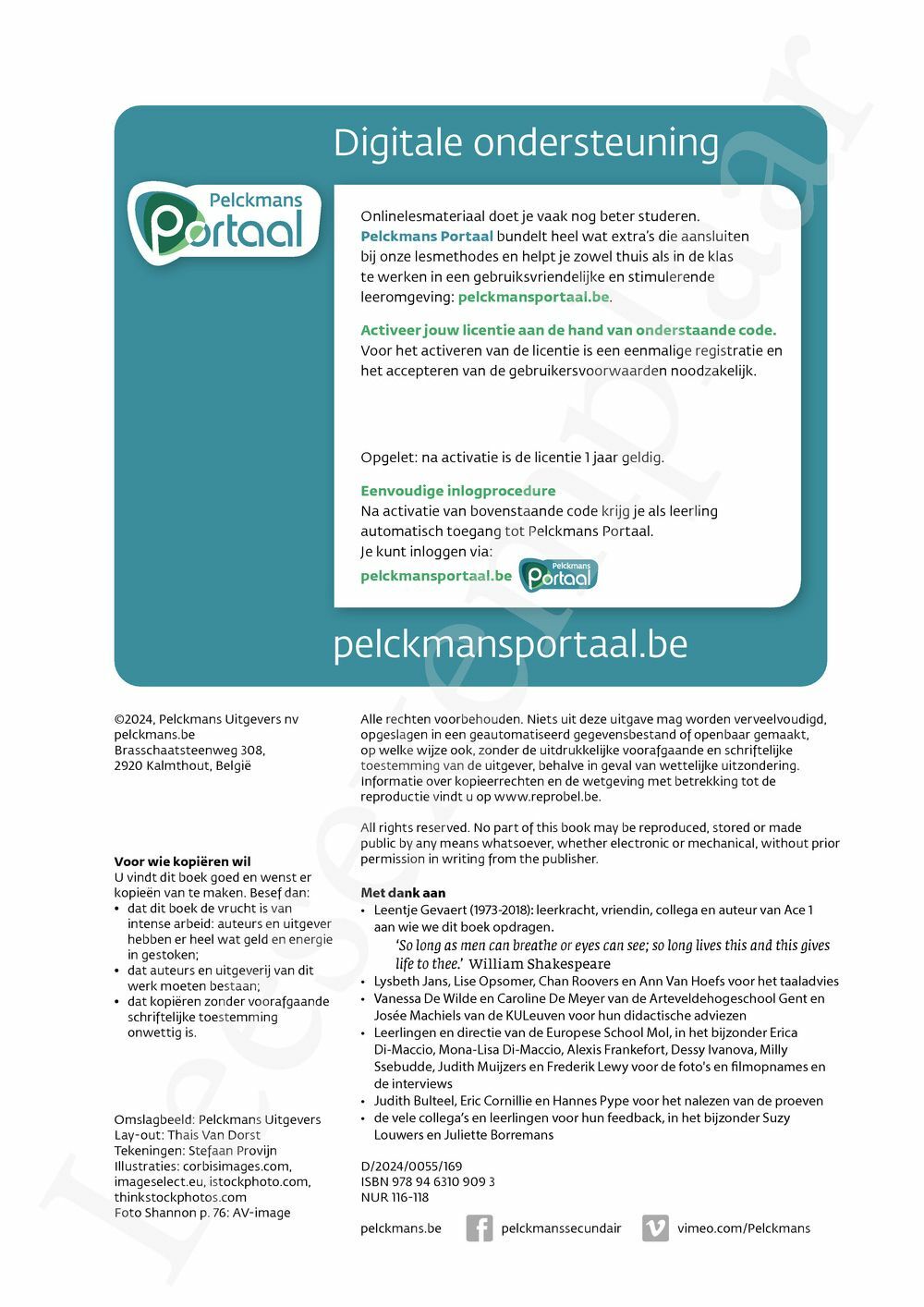 Preview: New Ace 1.2 Leerwerkboek (incl. Pelckmans Portaal)