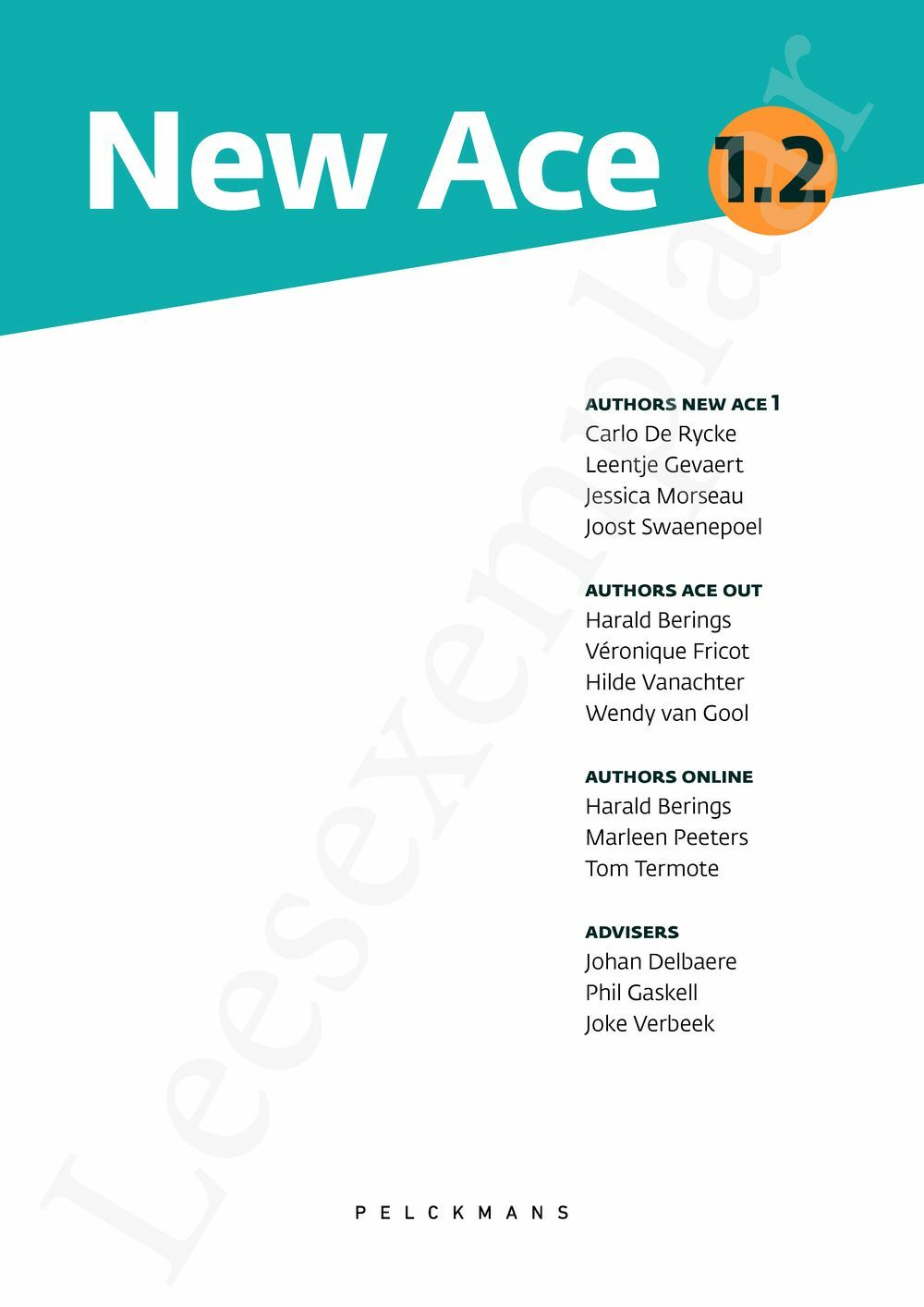 Preview: New Ace 1.2 Leerwerkboek (incl. Pelckmans Portaal)