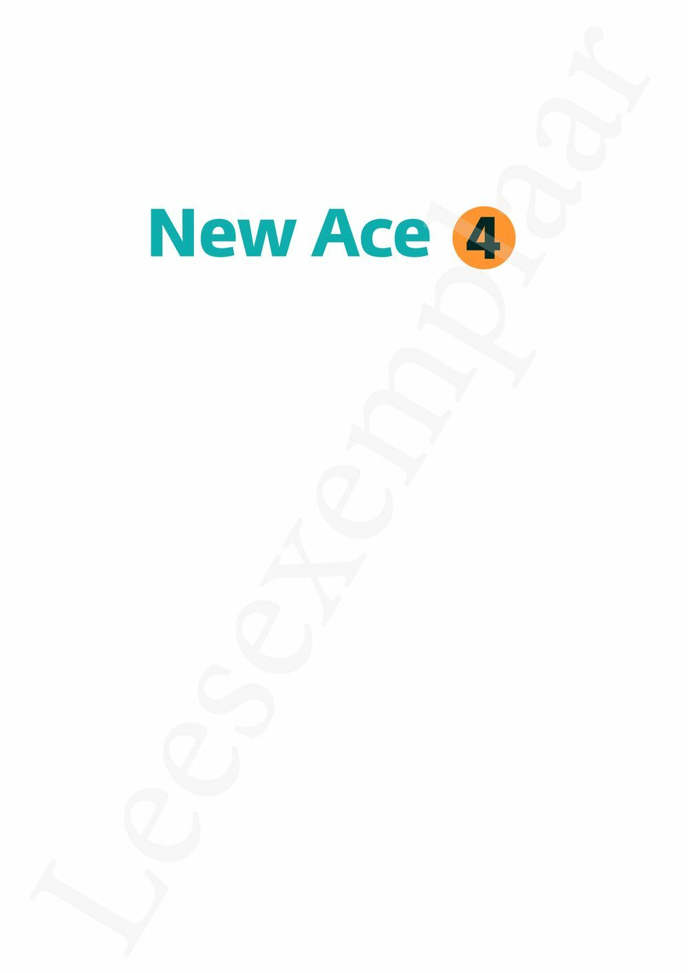 Preview: New Ace 4 Leerwerkboek (editie 2024) (incl. Pelckmans Portaal)