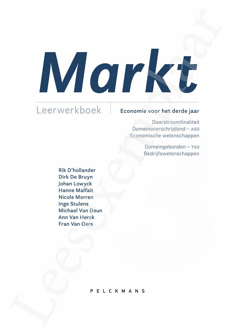 Preview: Markt 3 Leerwerkboek (incl. Pelckmans Portaal)