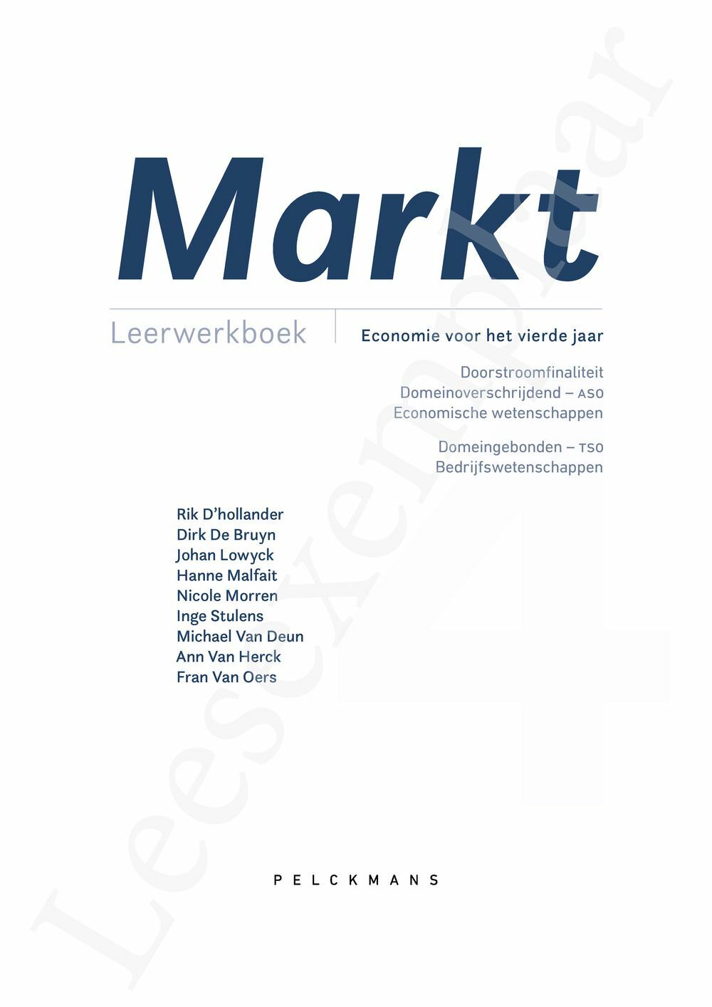 Preview: Markt 4 Leerwerkboek (incl. Pelckmans Portaal)