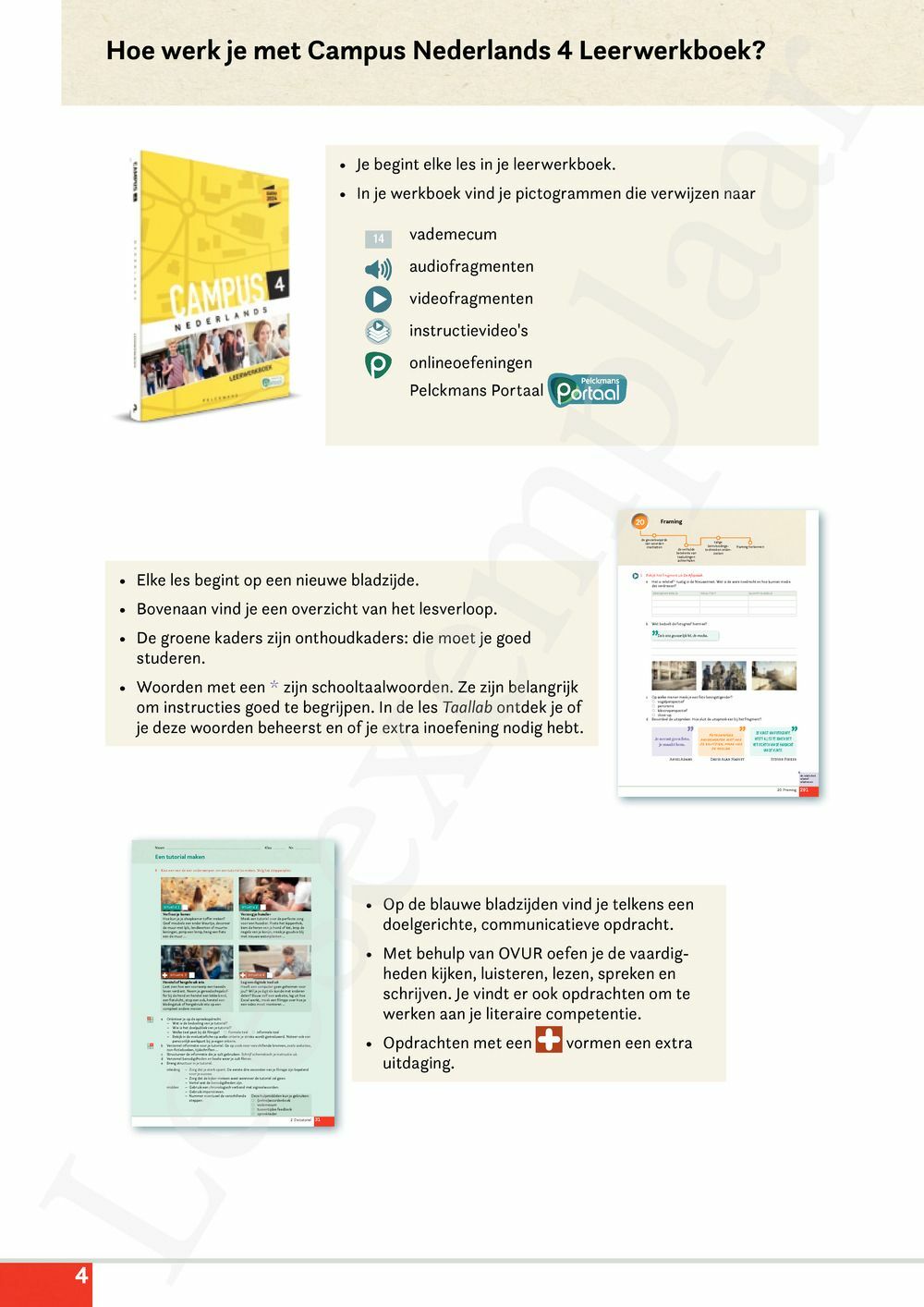 Preview: Campus Nederlands 4 Leerwerkboek (incl. Pelckmans Portaal)