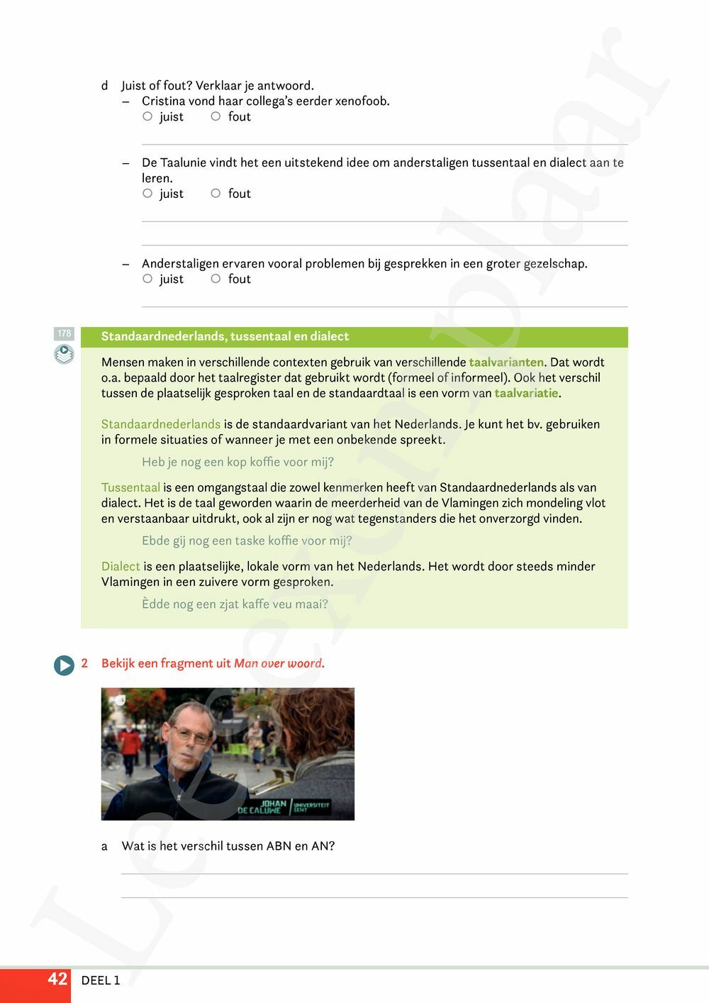 Preview: Campus Nederlands 4 Leerwerkboek (editie 2024) (incl. Pelckmans Portaal)