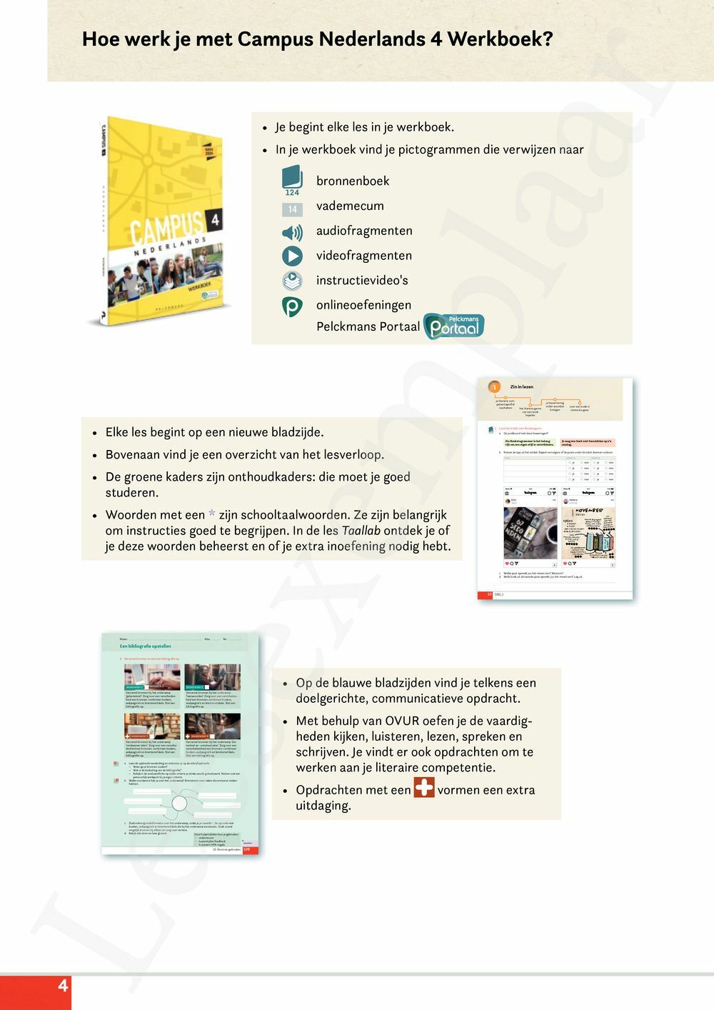 Preview: Campus Nederlands 4 Werkboek (incl. Pelckmans Portaal)