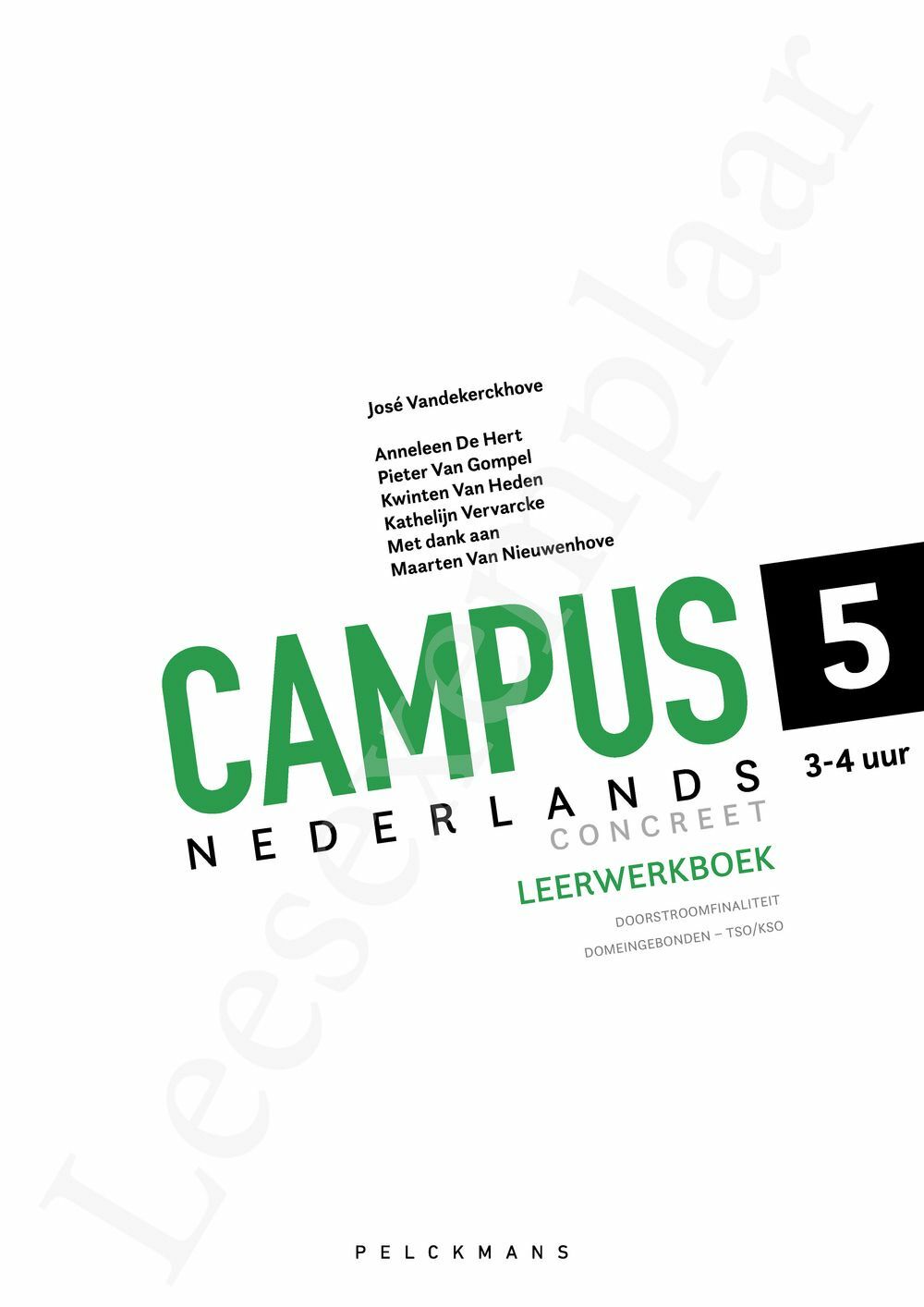 Preview: Campus Nederlands Concreet 5 3/4 Leerwerkboek (incl. Pelckmans Portaal)