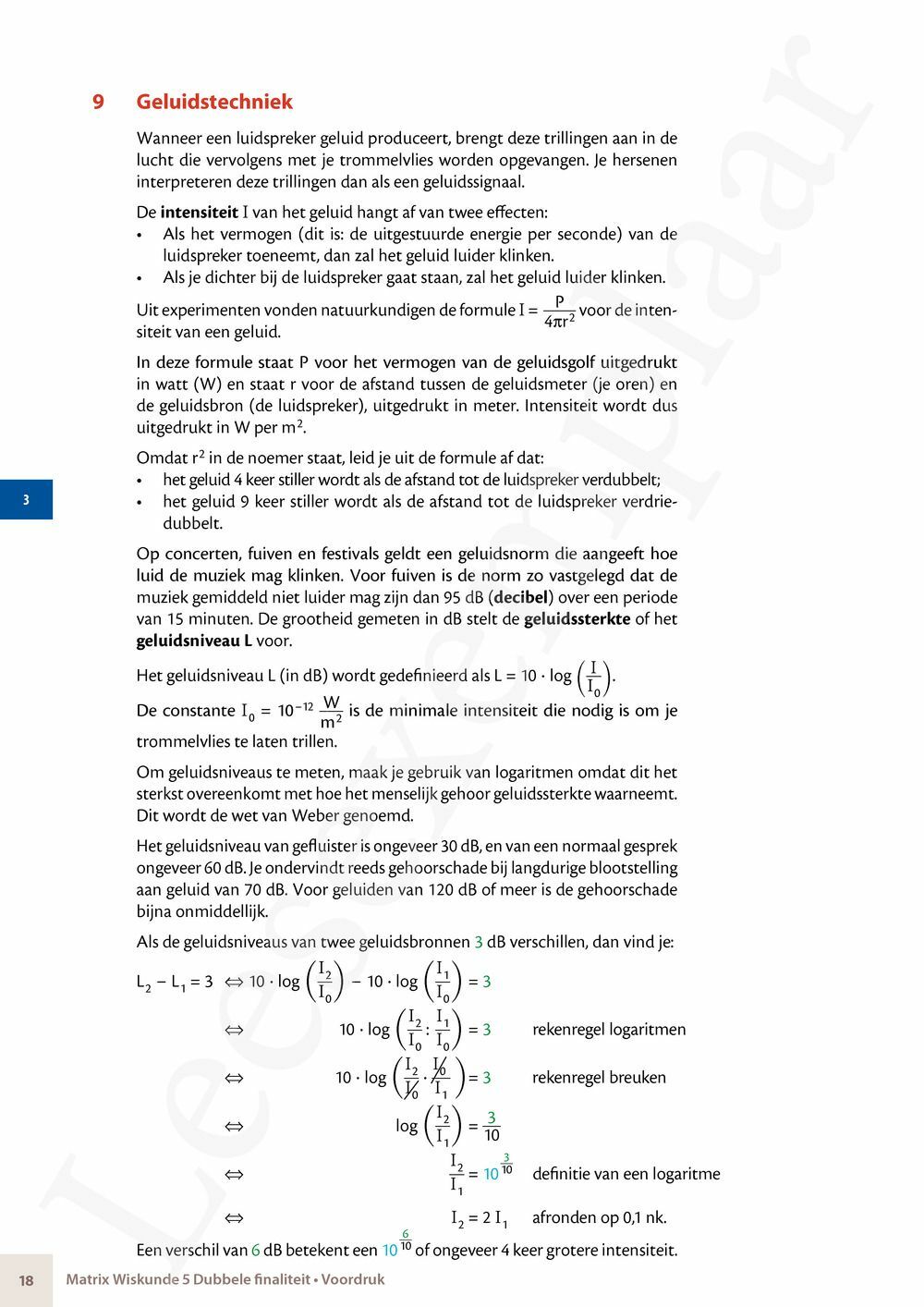 Preview: Matrix Wiskunde 5/6 Analyse, algebra Dubbele finaliteit Leerwerkboek (incl. Pelckmans Portaal)