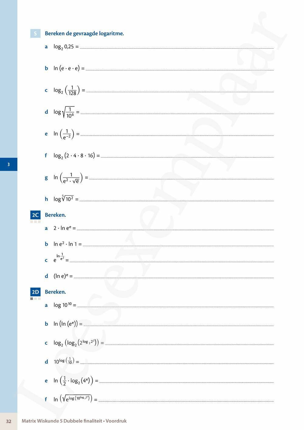 Preview: Matrix Wiskunde 5/6 Analyse, algebra Dubbele finaliteit Leerwerkboek (incl. Pelckmans Portaal)