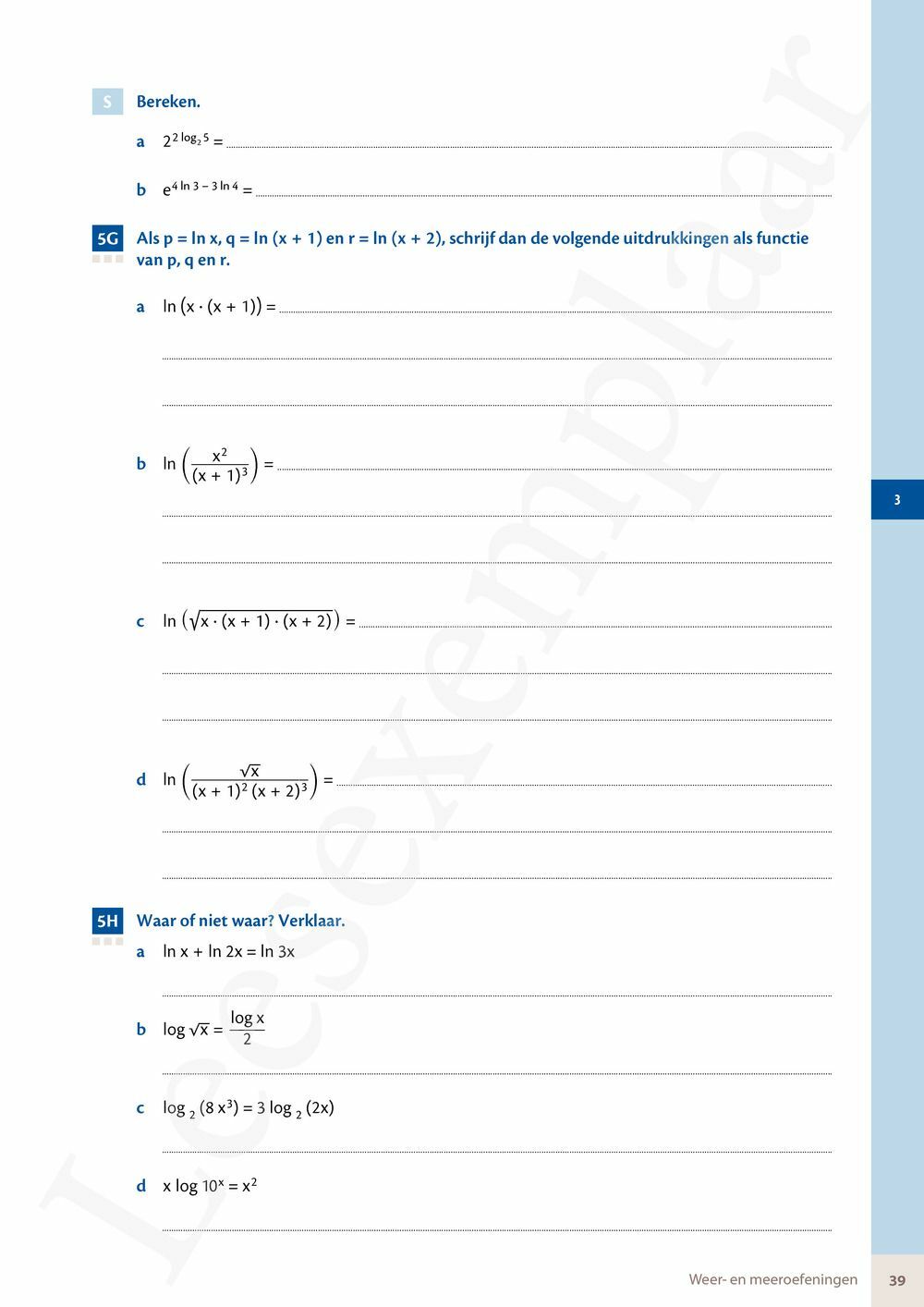 Preview: Matrix Wiskunde 5/6 Analyse, algebra Dubbele finaliteit Leerwerkboek (incl. Pelckmans Portaal)