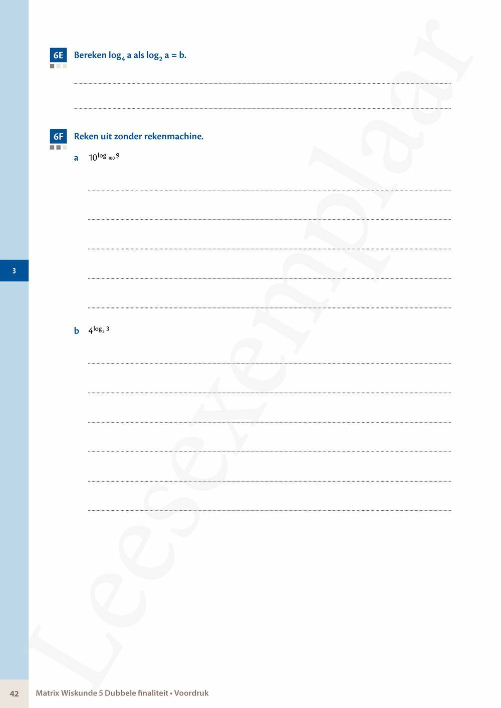 Preview: Matrix Wiskunde 5/6 Analyse, algebra Dubbele finaliteit Leerwerkboek (incl. Pelckmans Portaal)