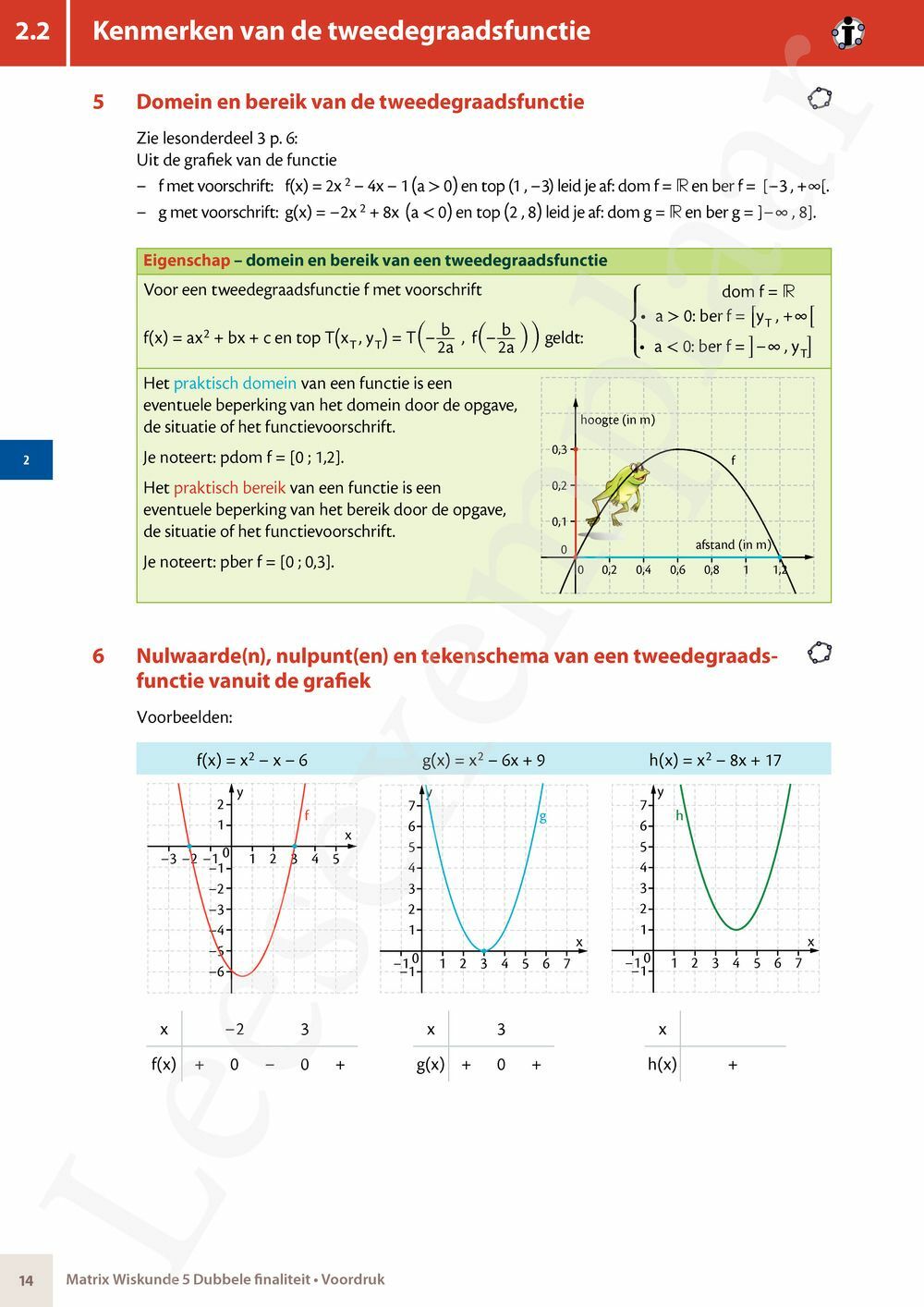 Preview: Matrix Wiskunde 5/6 Analyse, algebra Dubbele finaliteit Leerwerkboek (incl. Pelckmans Portaal)