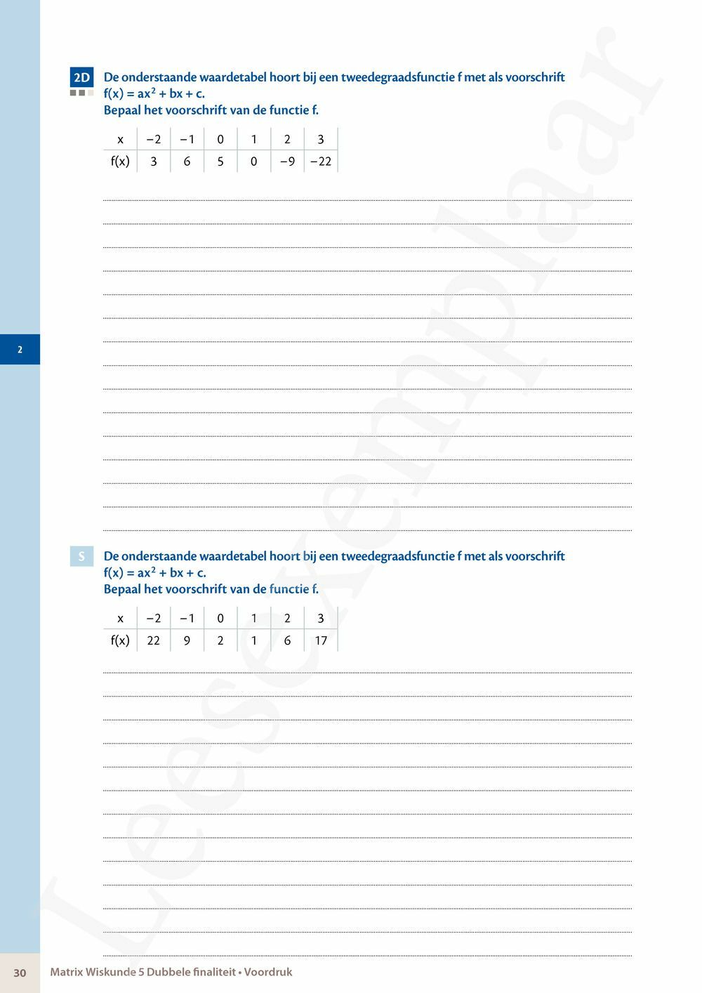 Preview: Matrix Wiskunde 5/6 Analyse, algebra Dubbele finaliteit Leerwerkboek (incl. Pelckmans Portaal)