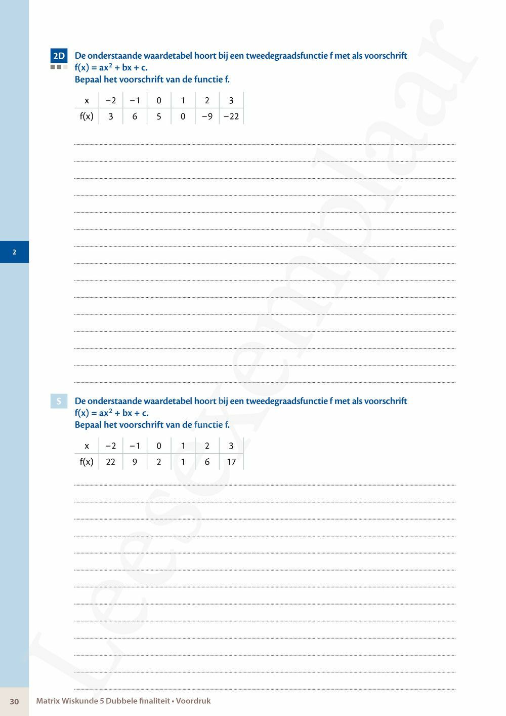 Preview: Matrix Wiskunde 5/6 Analyse, algebra Dubbele finaliteit Leerwerkboek (incl. Pelckmans Portaal)